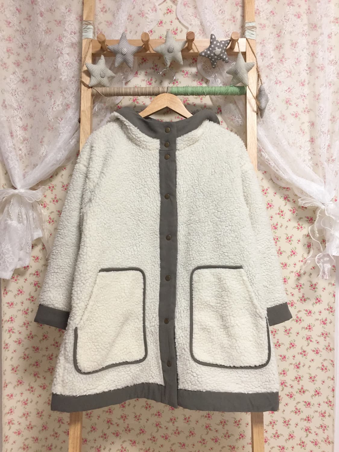 빈티지 모리걸 사만사모스 양털 자켓 상품이미지3