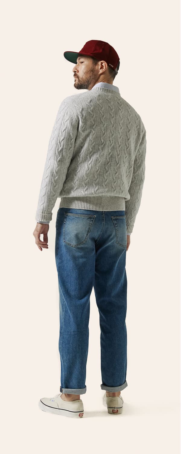 바스통 케이블 니트 S 상품이미지3