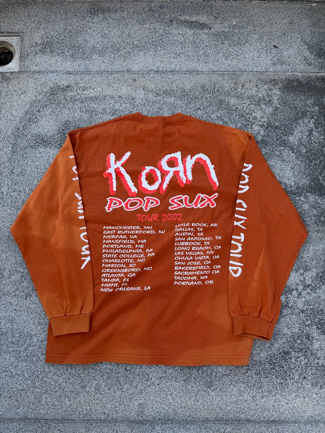 Korn pop sux tour 2002 longsleeve (Rare) 상품이미지2