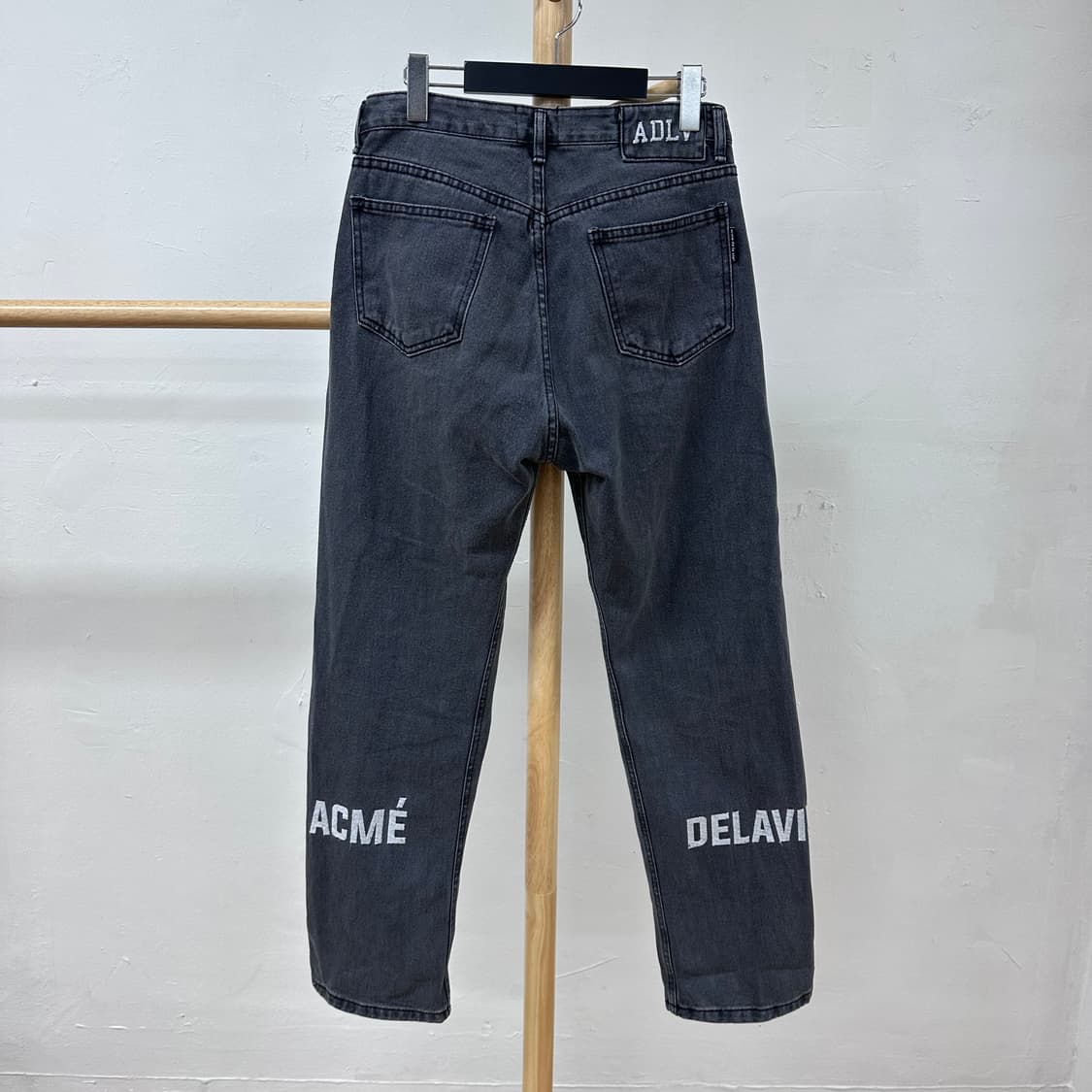 ADLV 아크메드라비 자수 그레이진 흑청 데님팬츠 1(28)사이즈 J28 상품이미지1