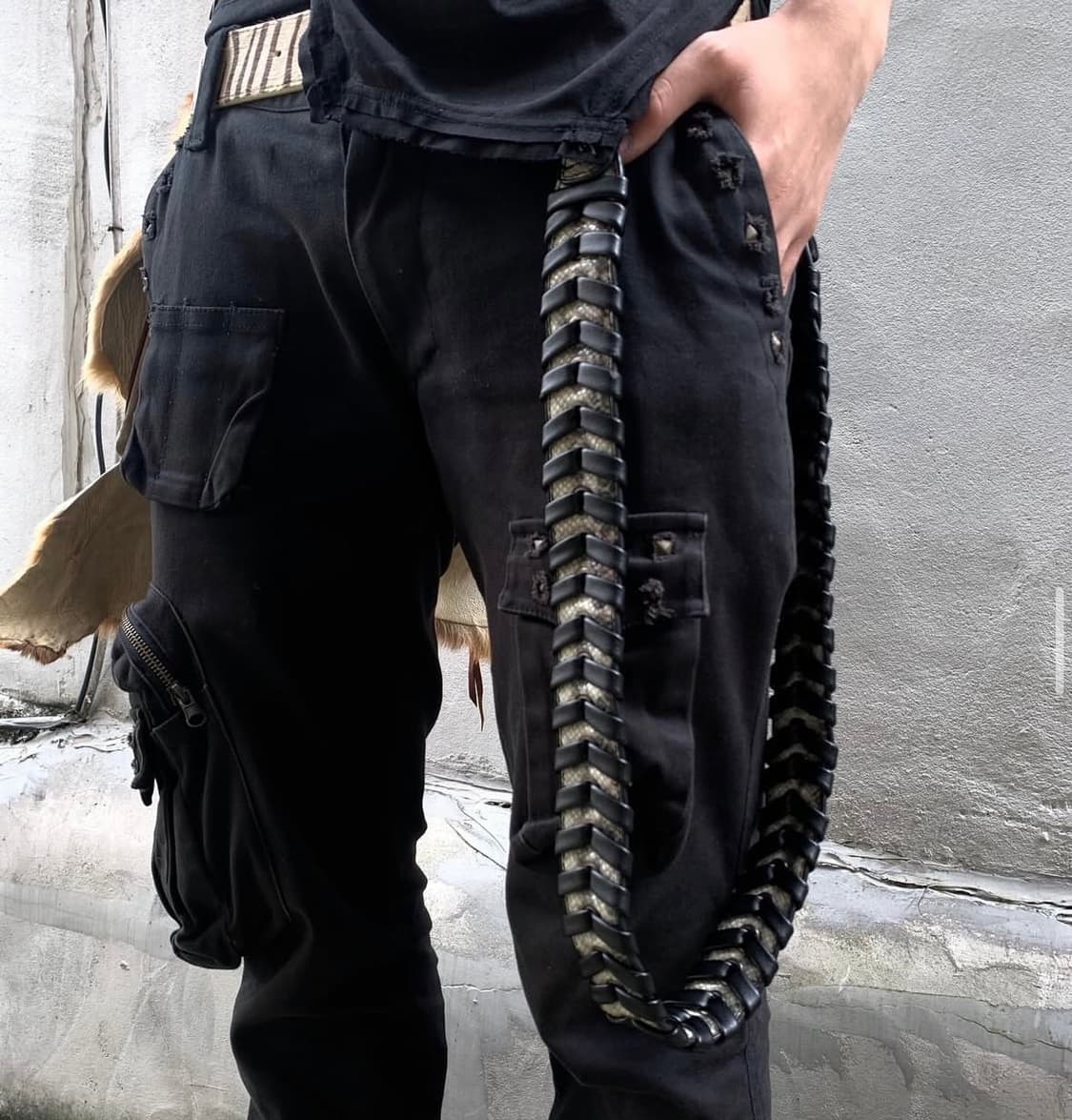 Archive Python Leather Chain 상품이미지2