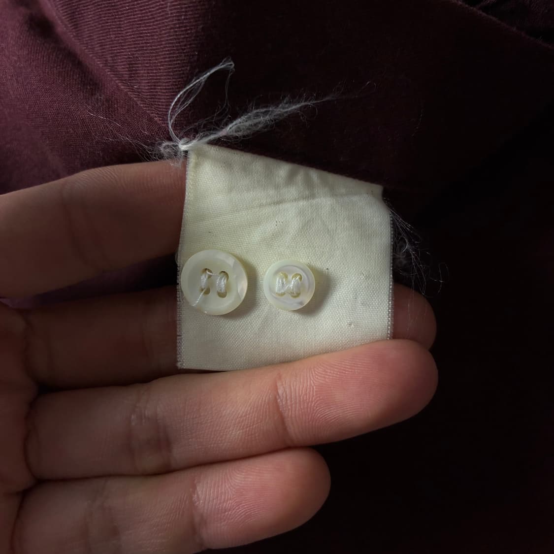 Polo  폴로 랄프로렌 자수 코튼 버건디 셔츠  상품이미지4