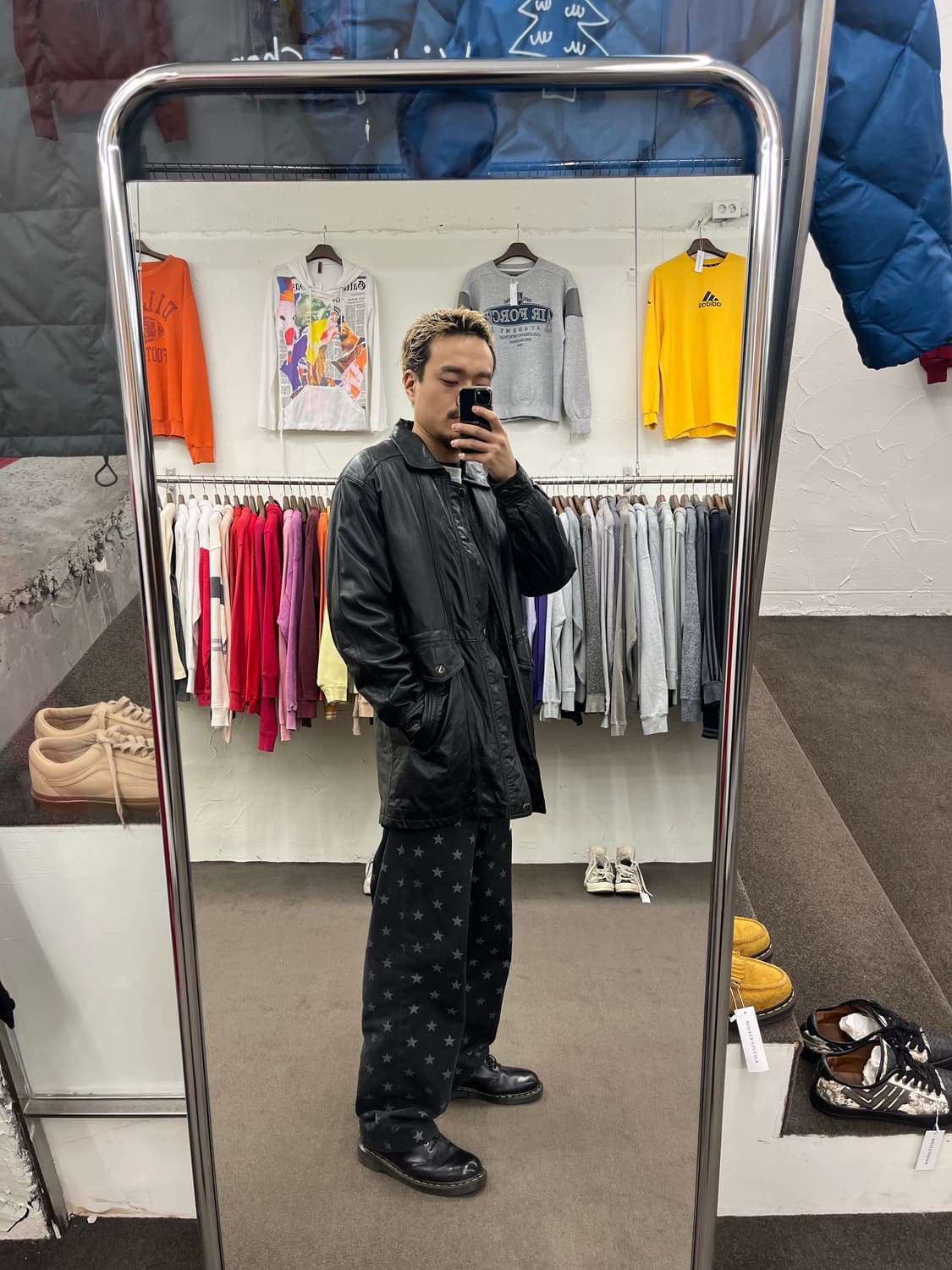 양가죽 하프 기장 자켓 상품이미지8