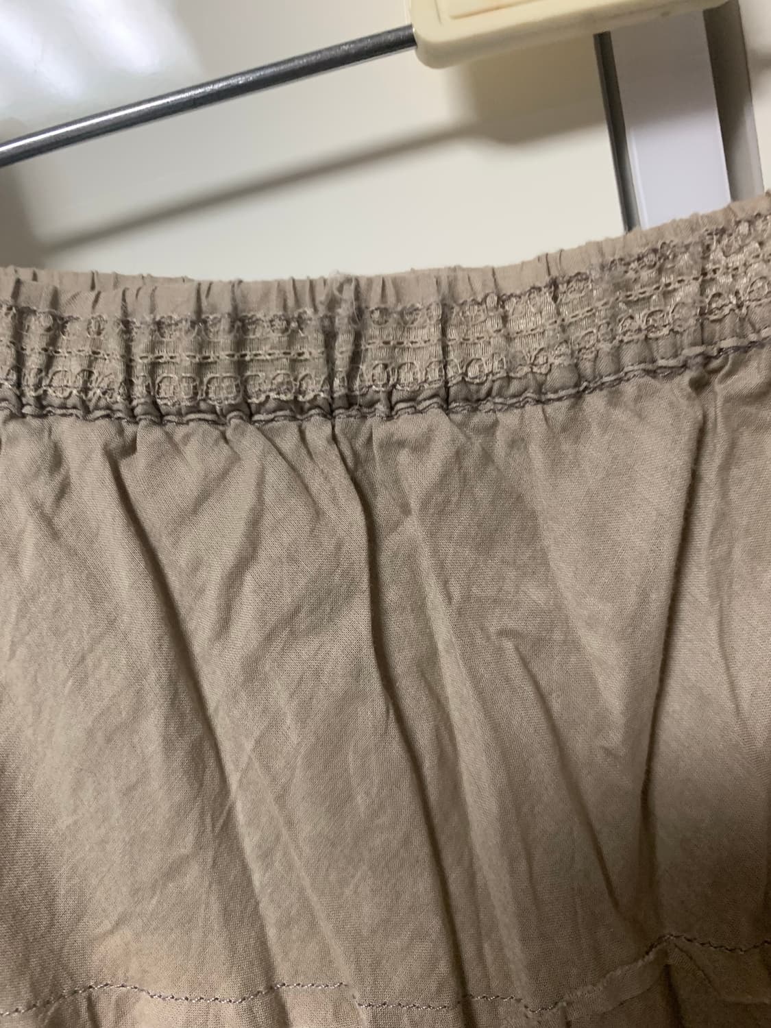 모리걸하구미 일본빈티지 레이스 배색 캉캉 롱스커트 상품이미지5