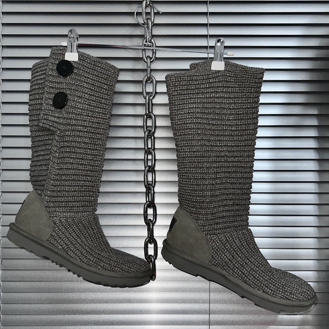 00s 그레이 2 버튼 니트 어그 카디 부츠 상품이미지3