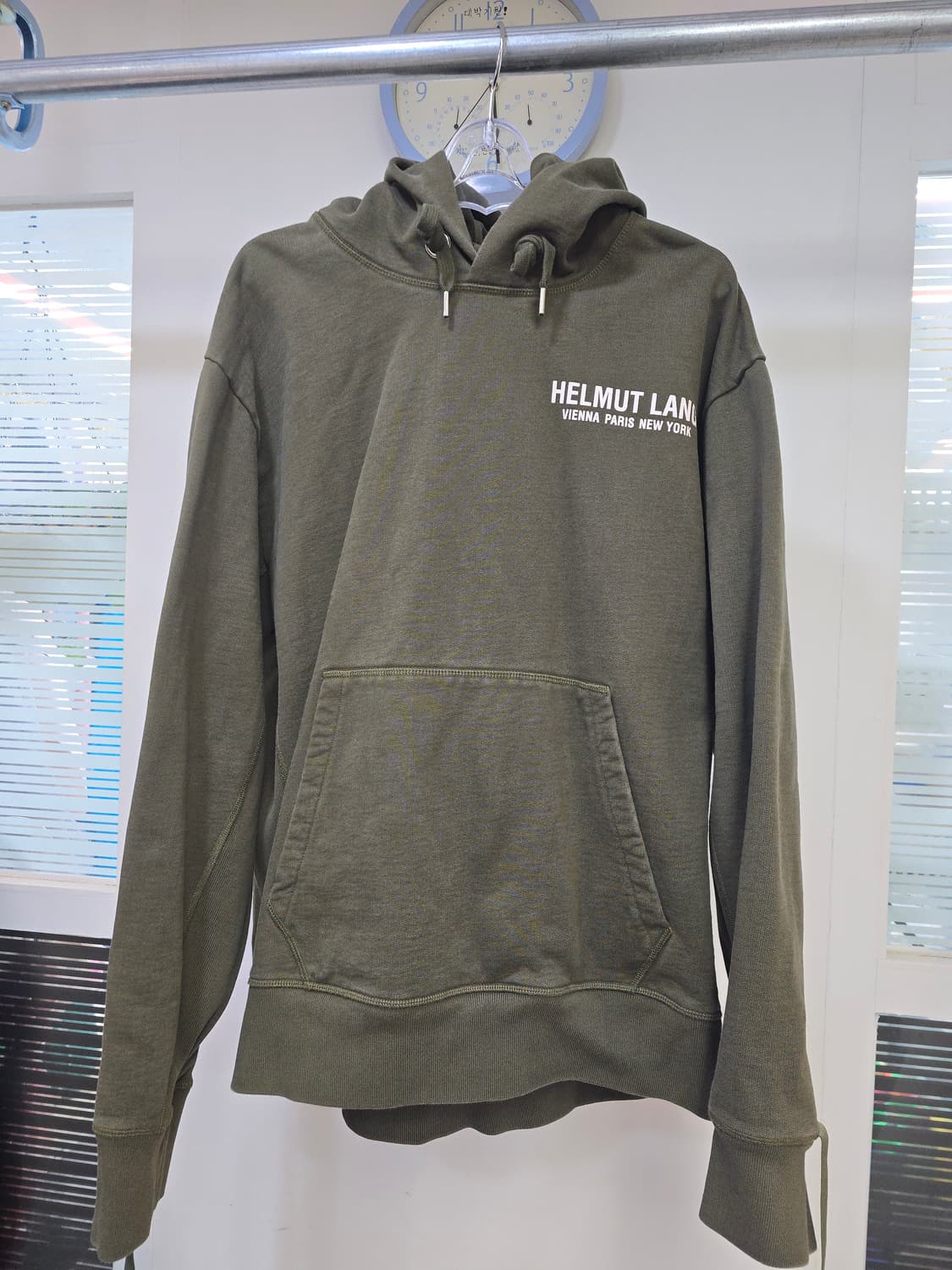 헬무트 랭 올리브색 후드티 XXXL 상품이미지1