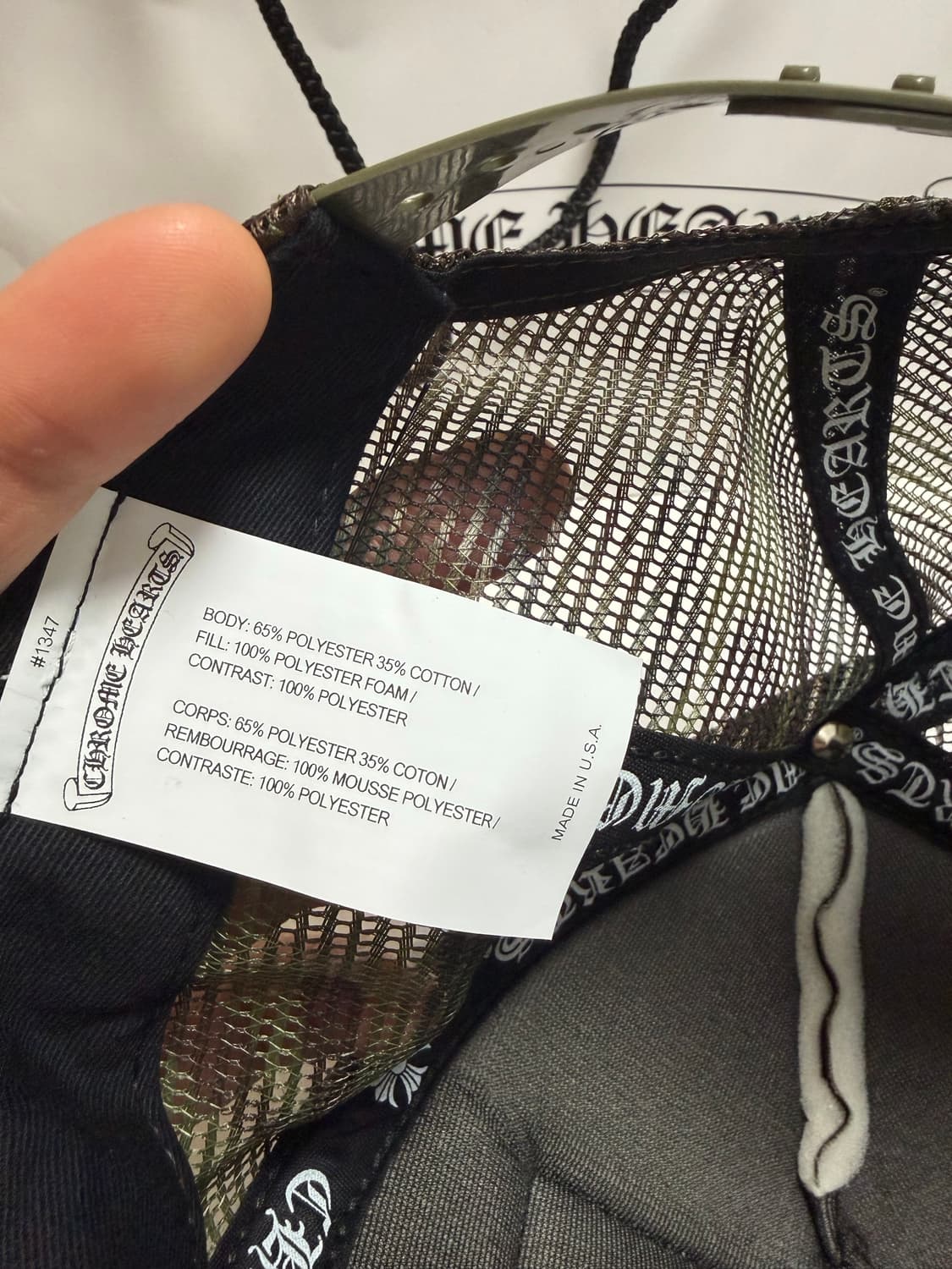 (새상품) 크롬하츠 할리우드 트러커캡 카모 상품이미지2