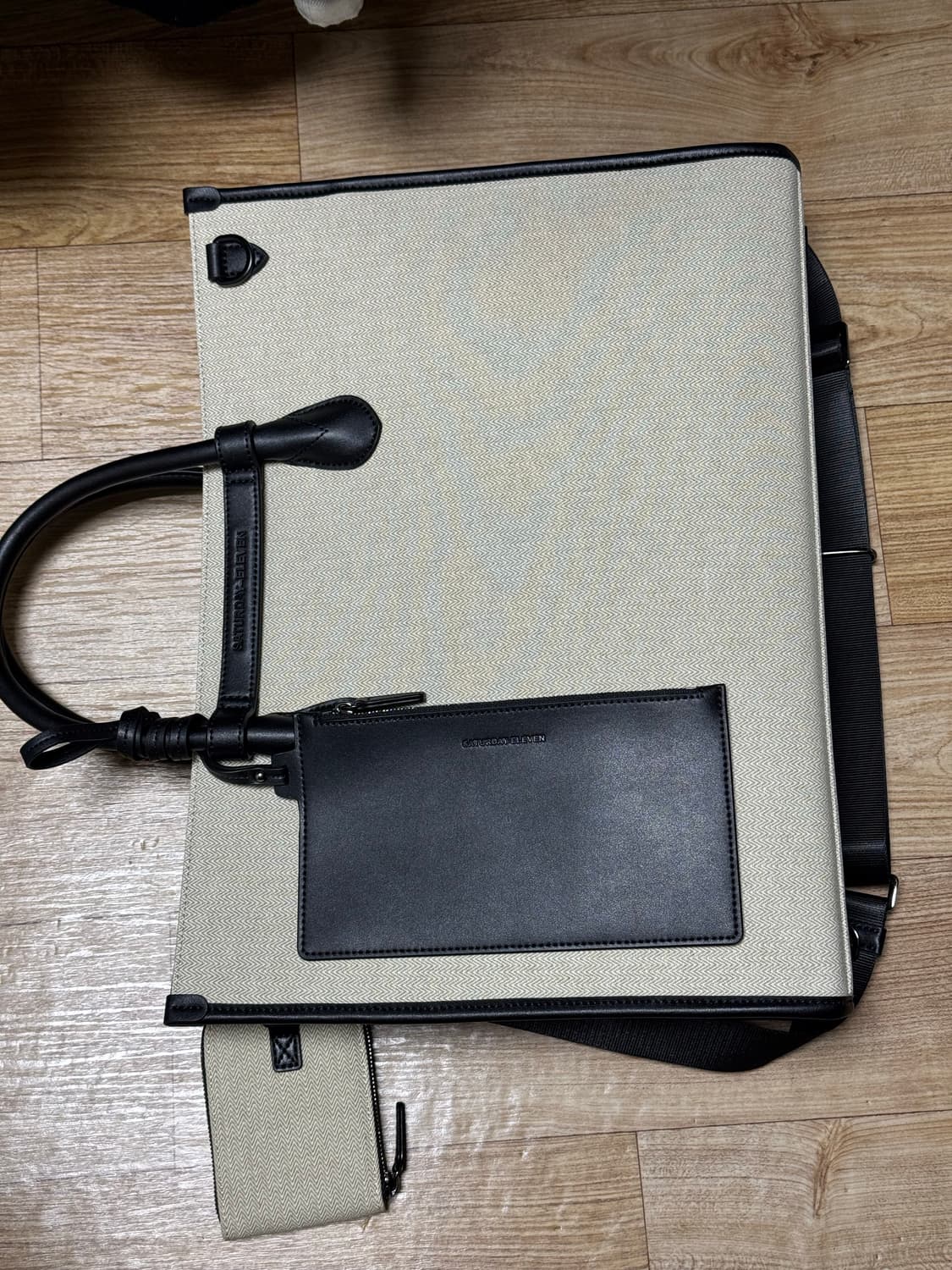 Saturday Eleven NO.6 헤링본 브릿지 토트백 세러데이일레븐 상품이미지3