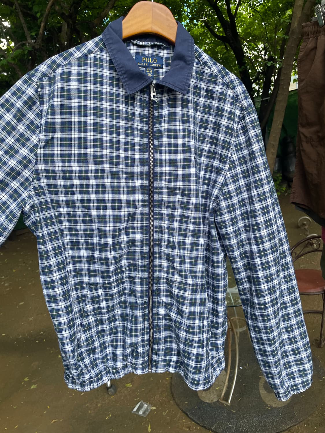 Polo 보이즈  잔체크 집업 자켓(xl) 상품이미지3