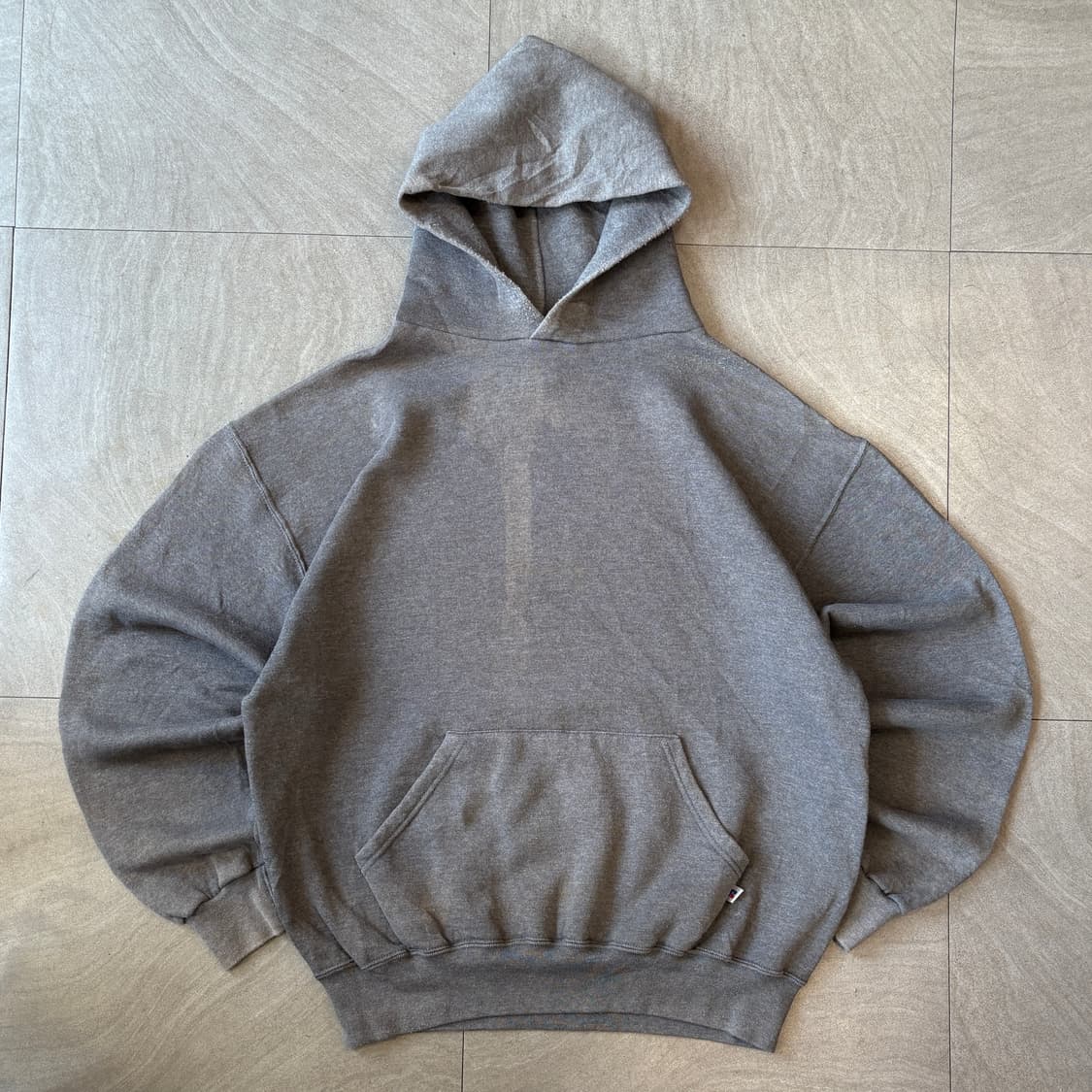 90년대 멕시코 생산 러셀 블랭크 그레이 페이딩 후드  상품이미지1