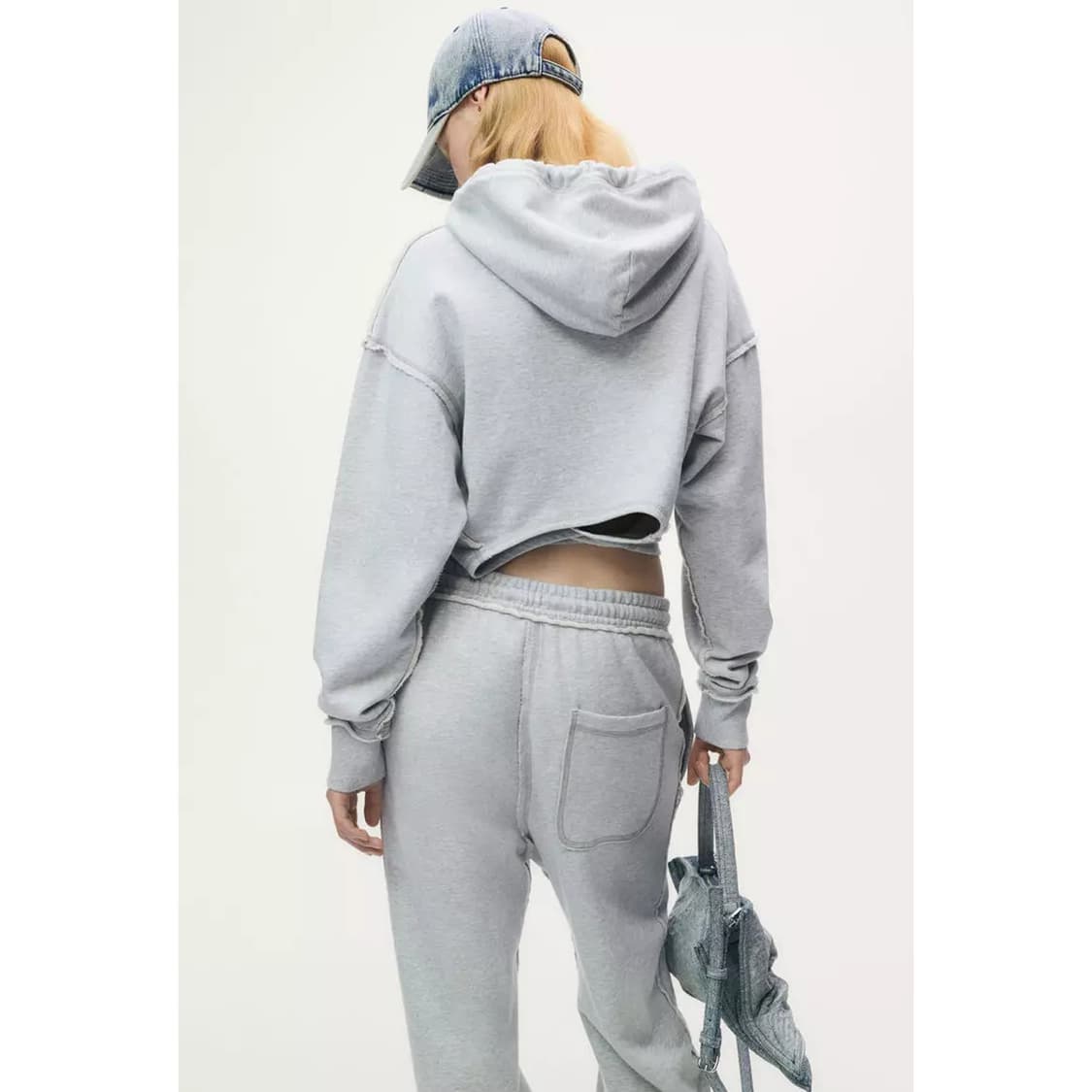 H&M 글렌마틴스 * 타이 디테일 프린트 후디 * 그레이 * S 상품이미지8