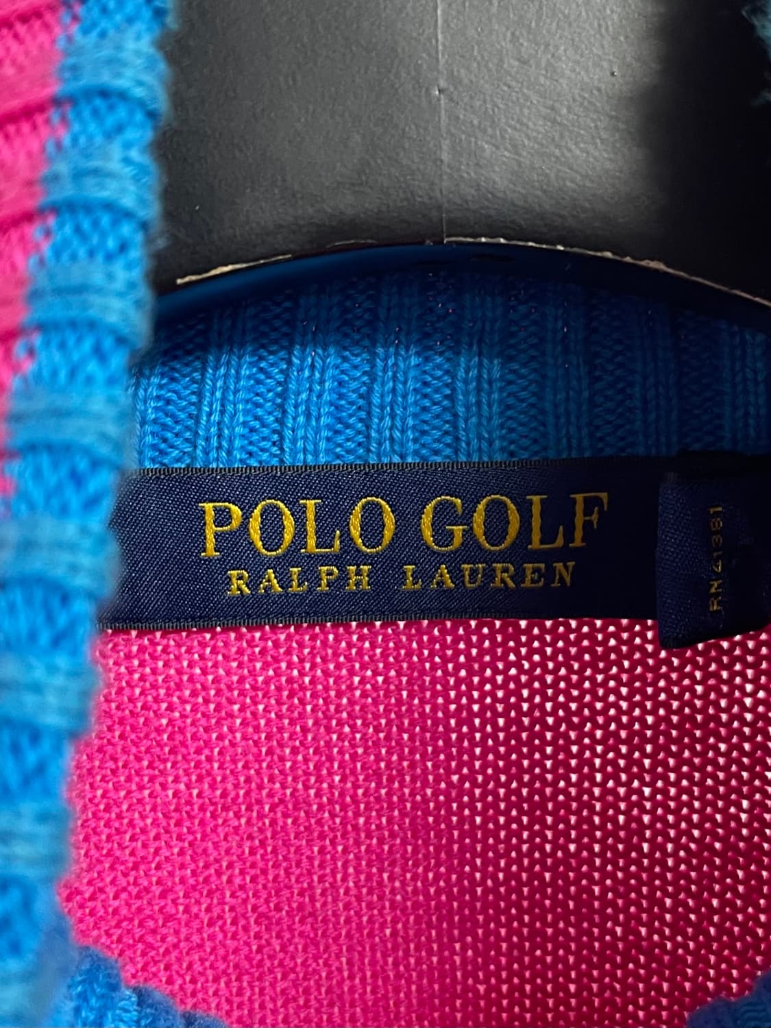 폴로 골프 핑크 니트 집업 (on.299)   상품이미지4