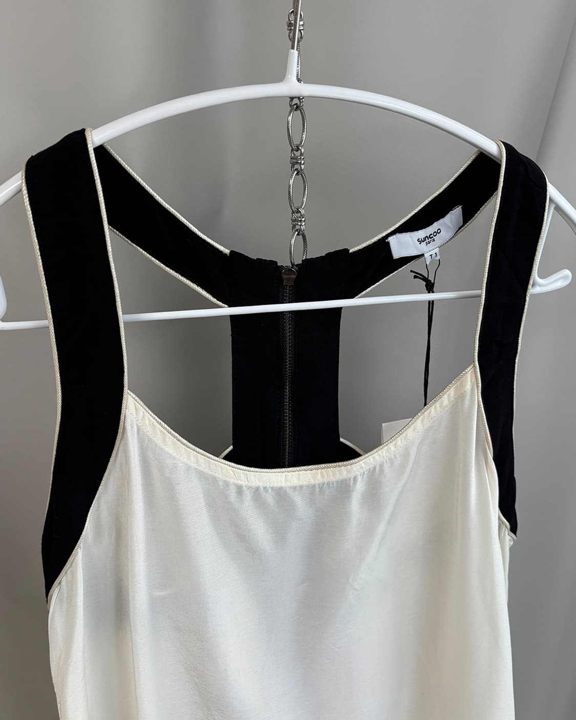 suncoo viscose color block classic vest 상품이미지3