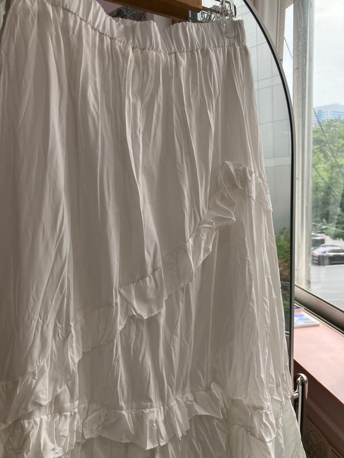 화이트 언발란스 에스닉 롱스커트 상품이미지3