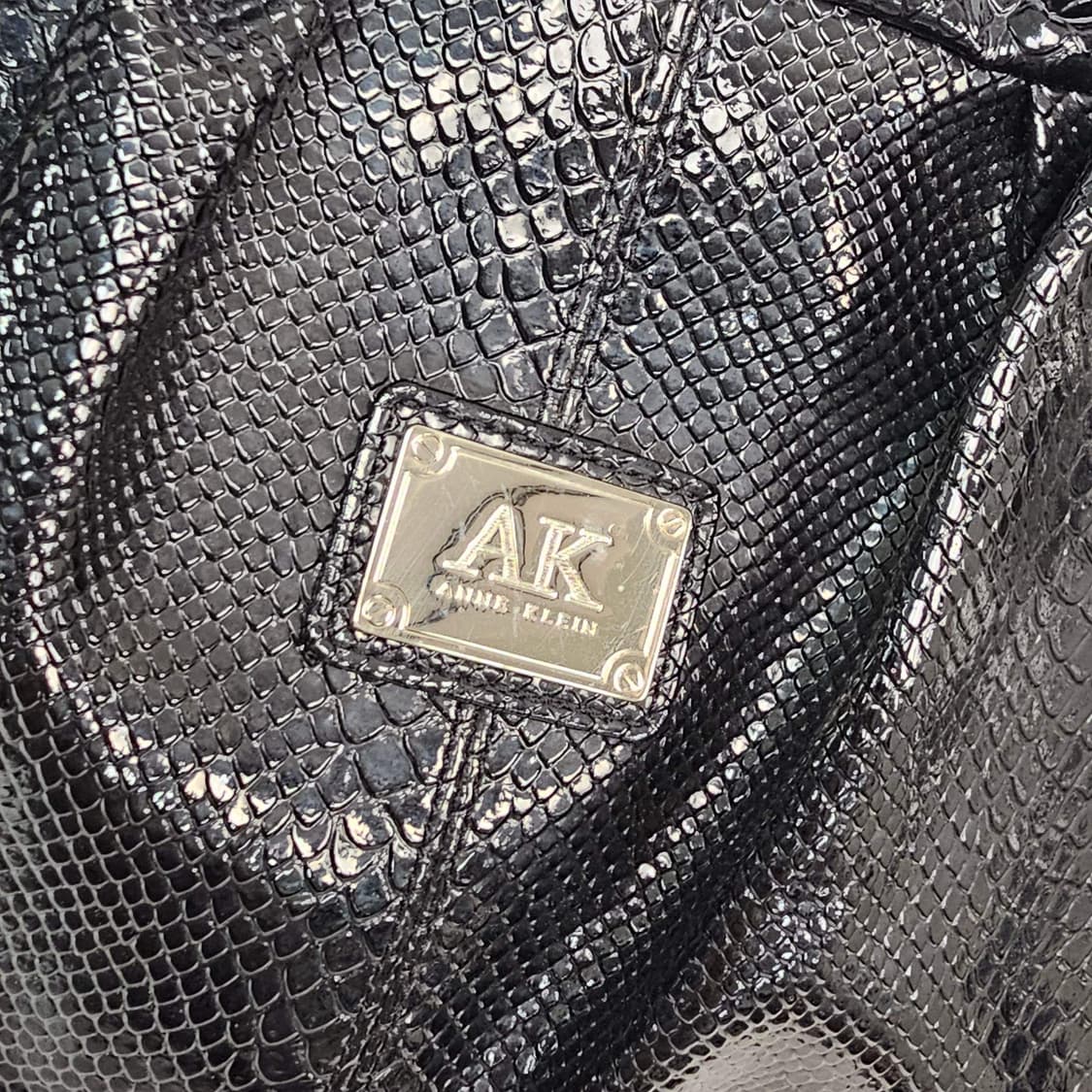 Anne Klein 앤클라인 블랙 가죽 토트백 상품이미지2