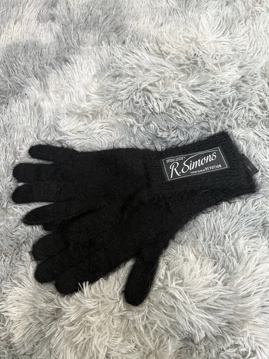 Raf Simons 모헤어 장갑 블랙 상품이미지3