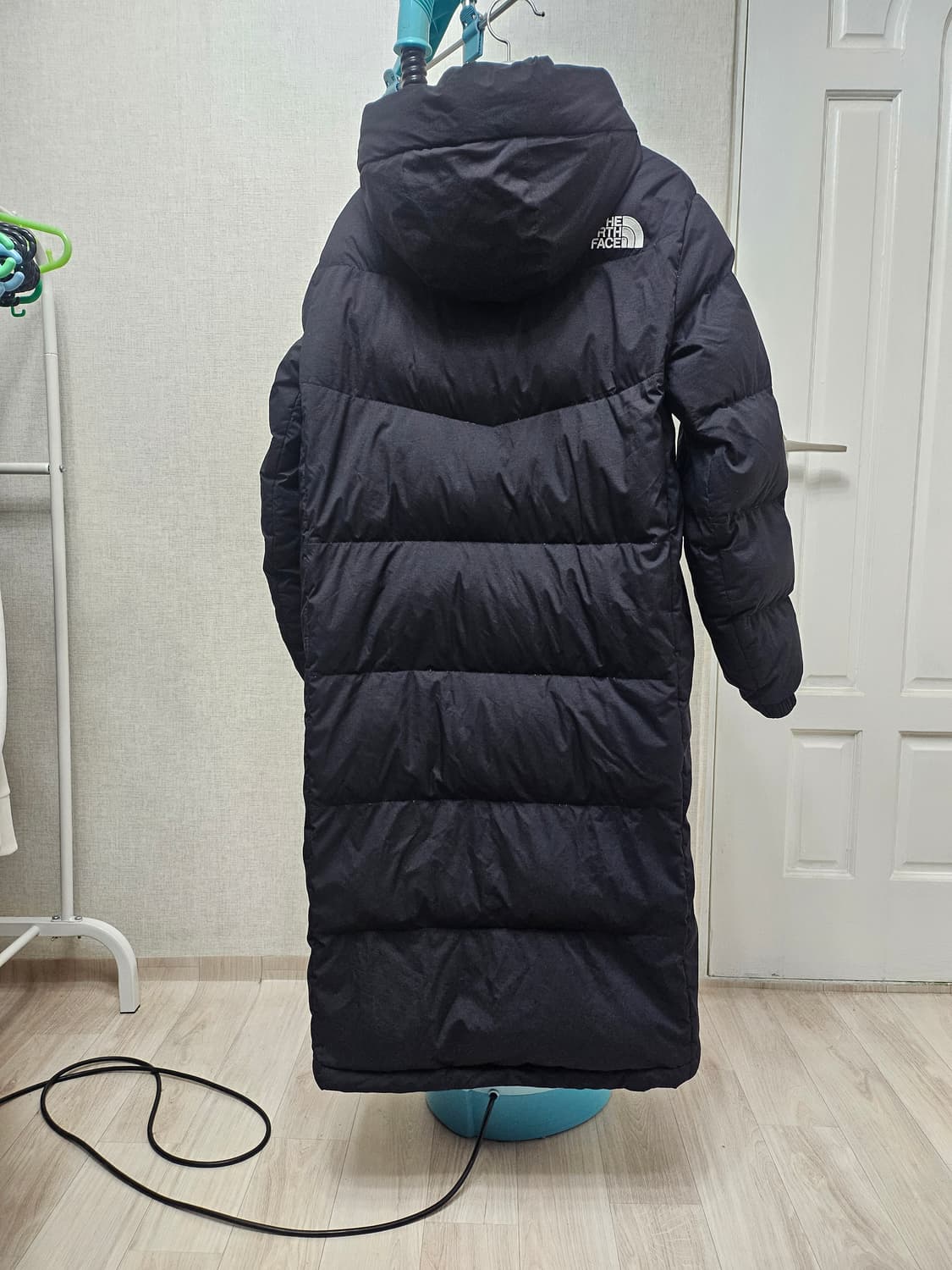 (90~95)S☆우주매물☆노스페이스화이트라벨익스플로링[블랙]구스다운롱패딩 상품이미지9