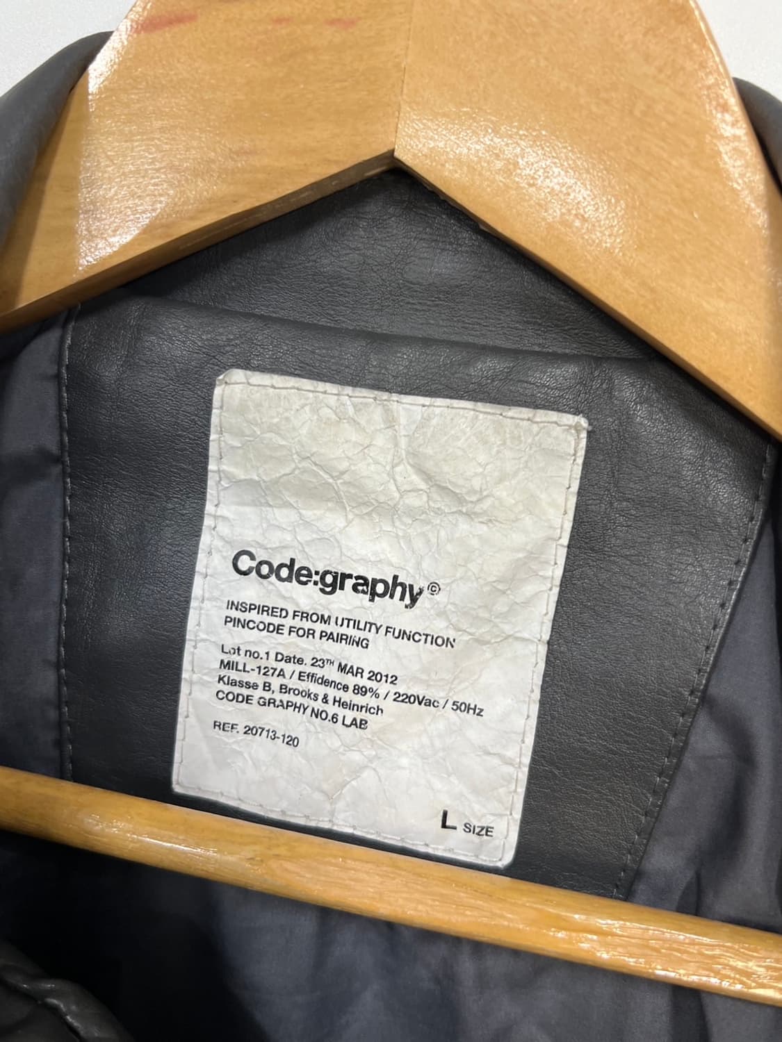 코드그라피 유틸리티 에코레더 A2 가죽 자켓 상품이미지5