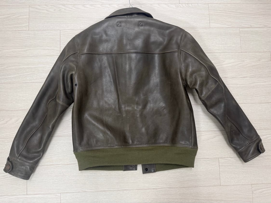 Veluokldly A-1 카우하이드 소가죽 플라이트 가죽 재킷 상품이미지5