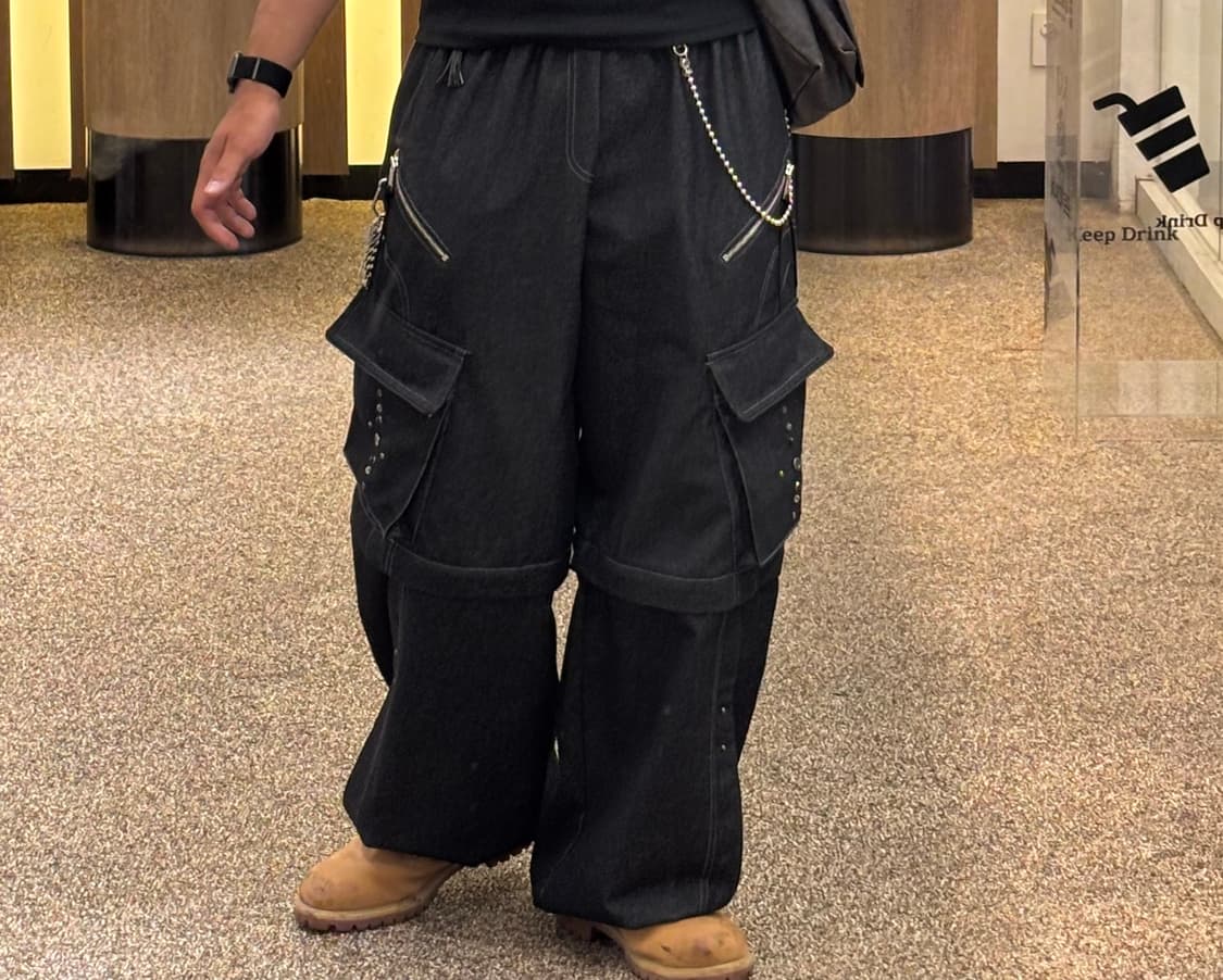 [RSSC×POG SERVICE] 리벳 카고 데님 팬츠 2사이즈 판매 상품이미지3