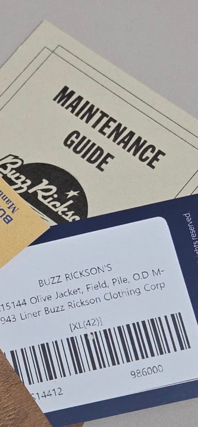 버즈릭슨 m-1943 시어링 라이너 자켓 BR15144 상품이미지10