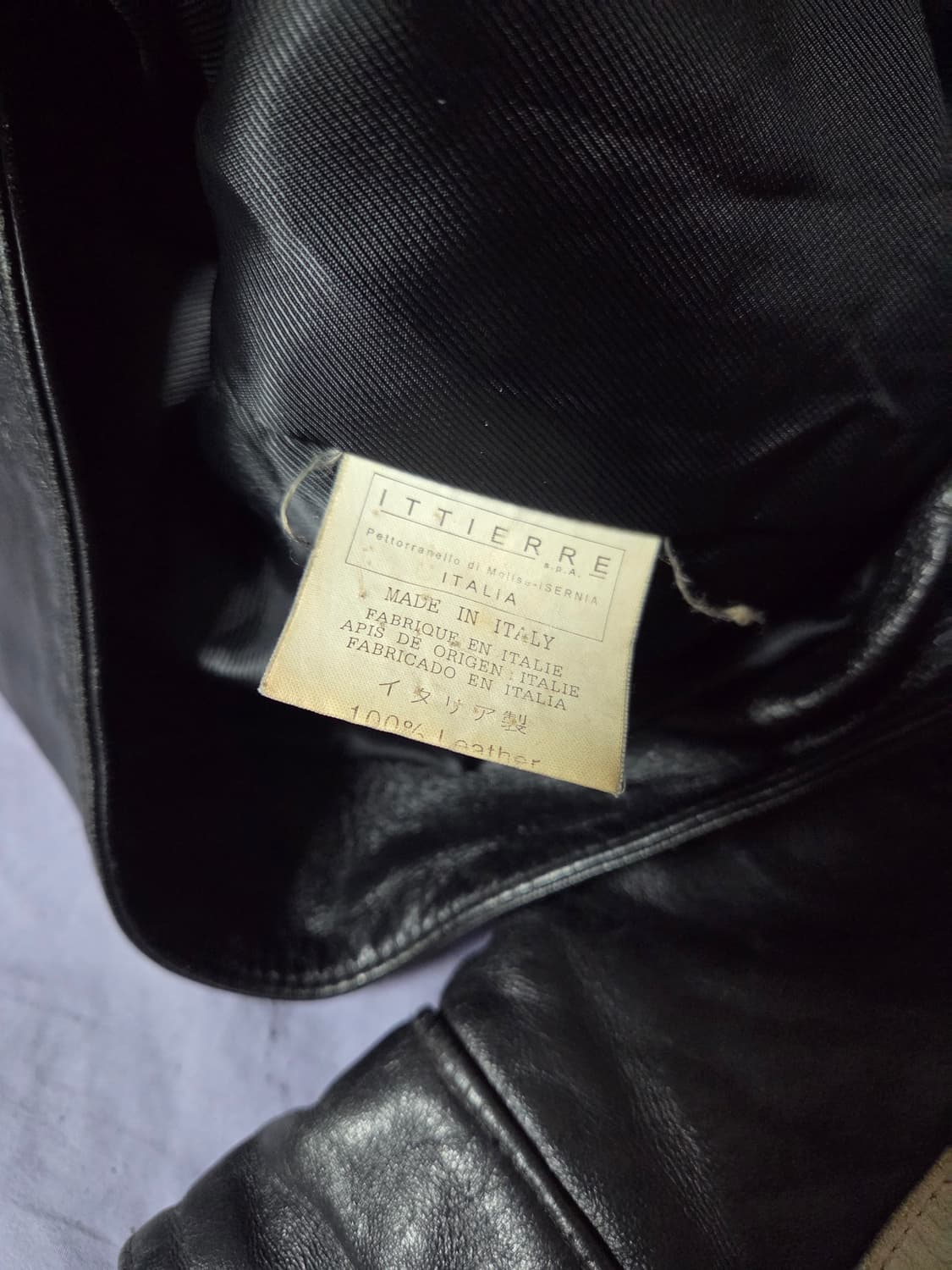 돌체앤가바나 DG 로고 가죽 라이더 자켓 블랙 상품이미지4