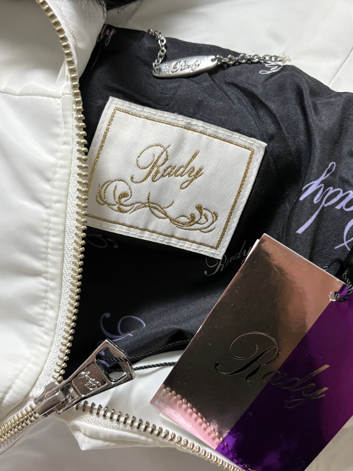 Rady 라디 갸루펑크 퍼 후드 아일렛 투지퍼 봄버 자켓 오네갸루 상품이미지10