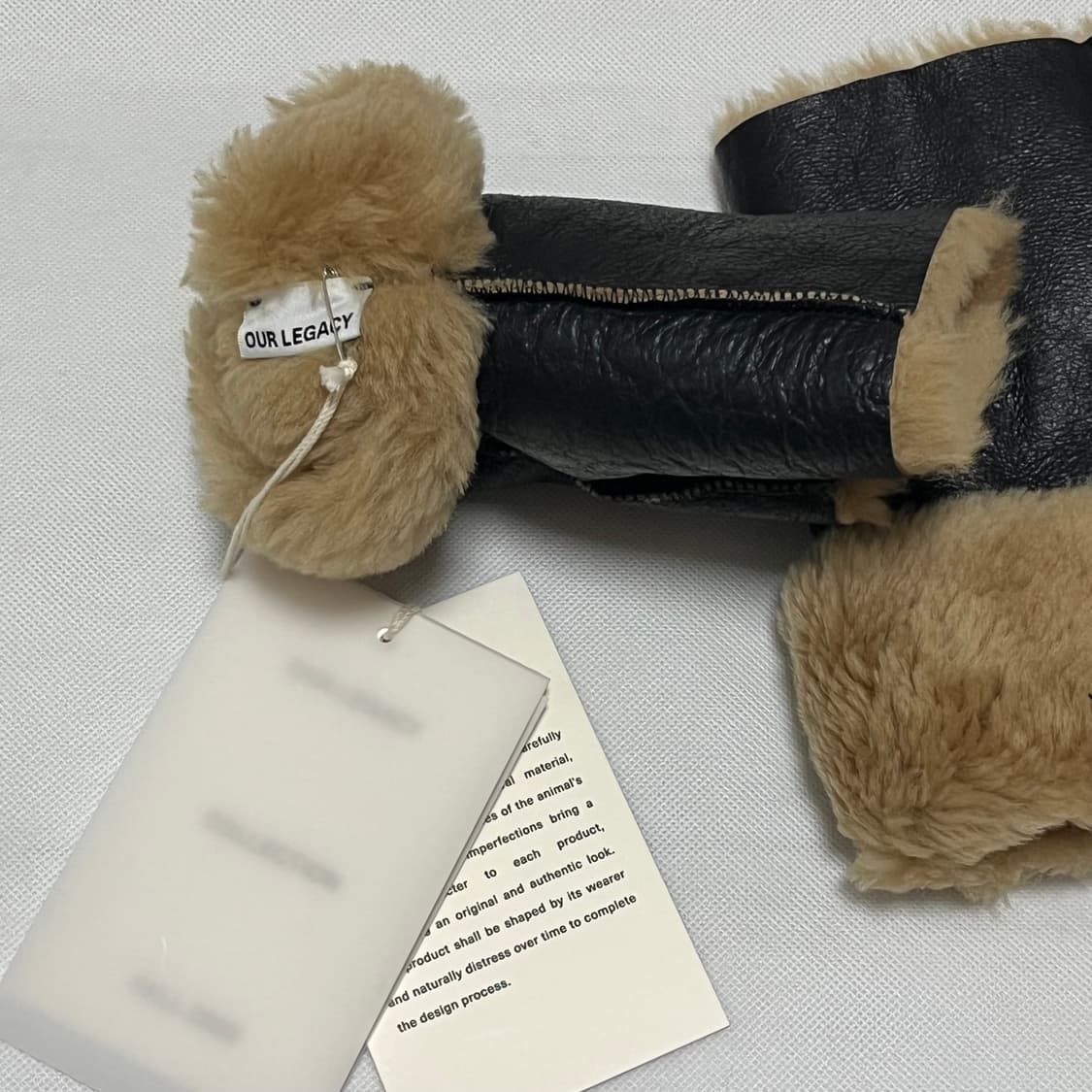 [M]아워레가시 25fw BLIZZARD 시어링 레더 장갑 상품이미지3