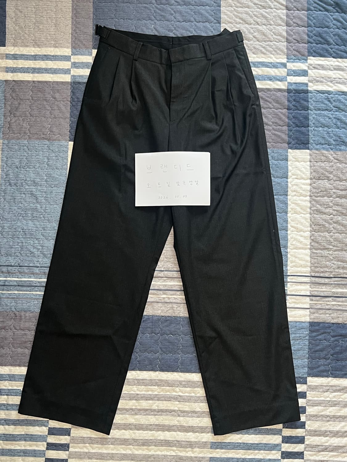 유니온블루/SHADE LINE WIDE SLACKS/L 상품이미지4