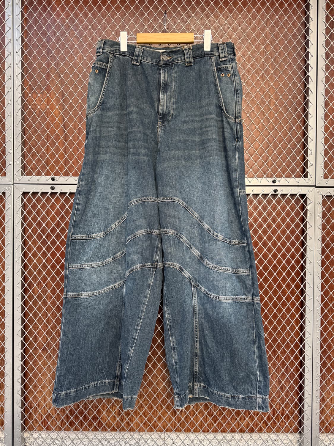 자라 플레어핏 바이커진 와이드 데님팬츠 34 상품이미지3