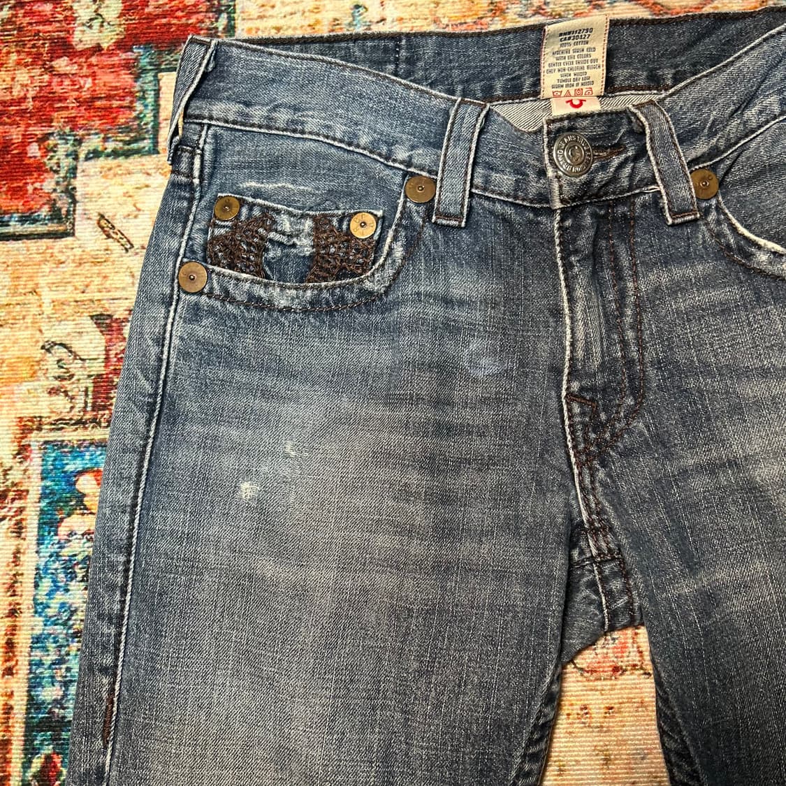 [32] 트루릴리전 바비 스트레이트 핏 데님 팬츠 상품이미지7