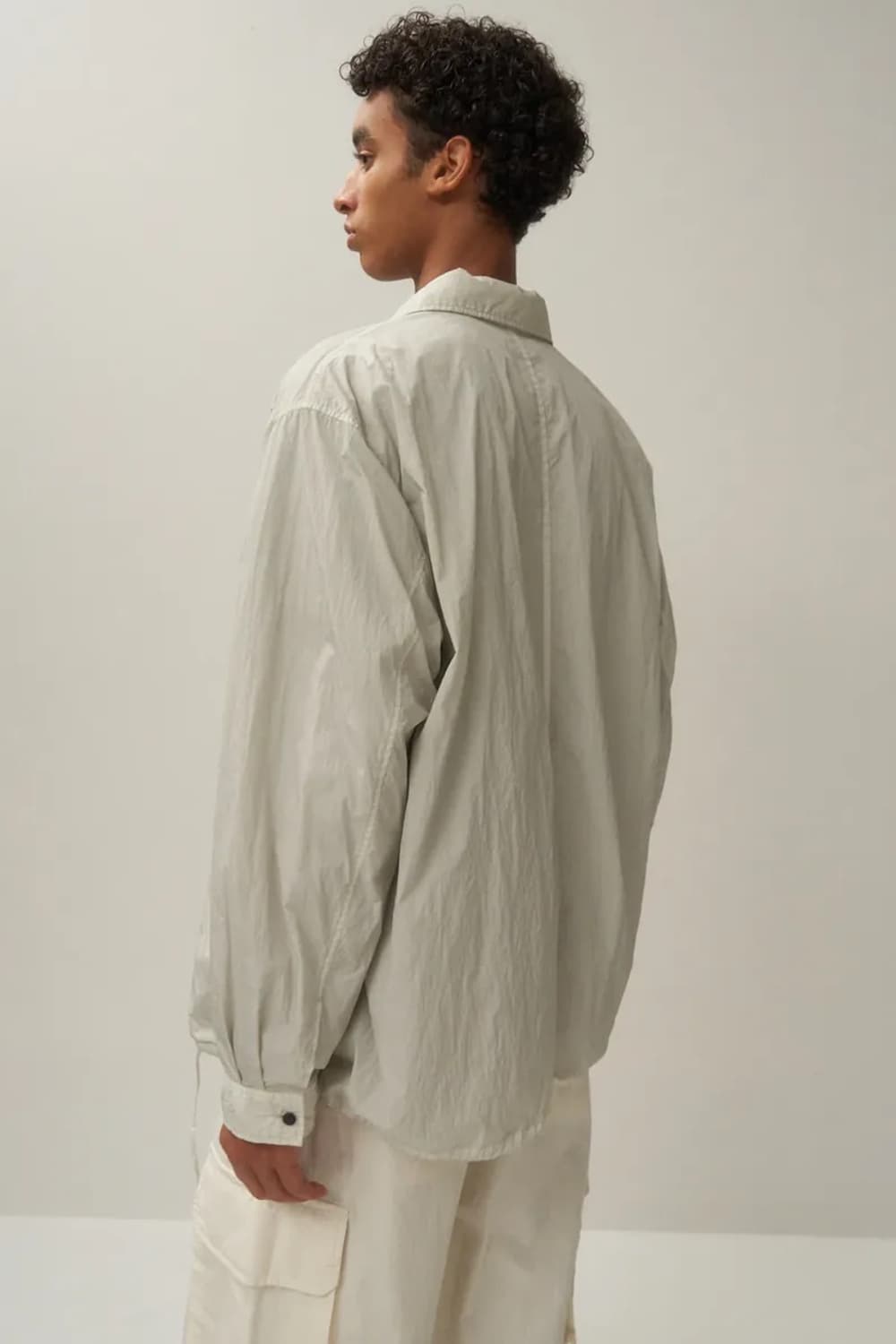 ATON hand dyed nylon shirt jacket 2사이즈 상품이미지2