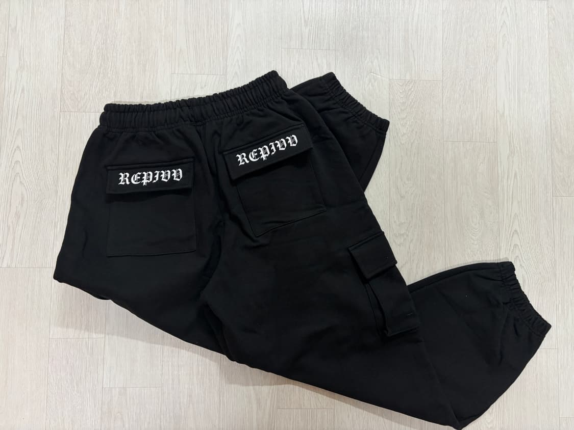 레피브 블랙 카고 조거팬츠 상품이미지3