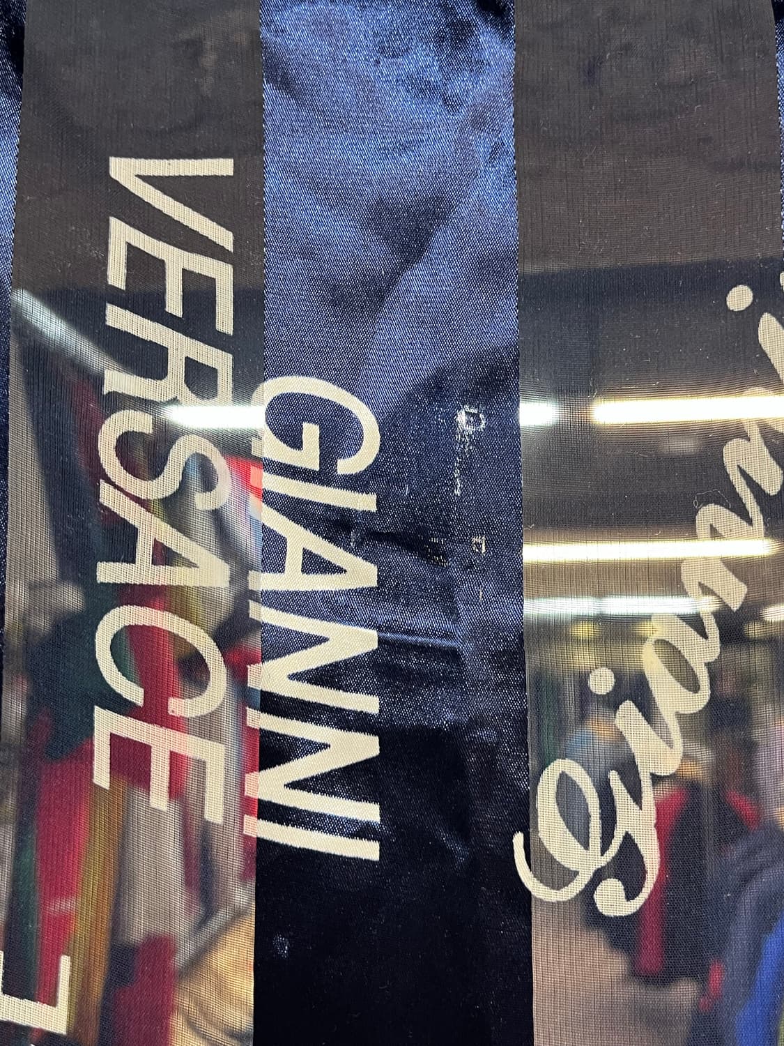 지아니 베르사체 메두사 스카프 네이비 #csz2696 상품이미지5