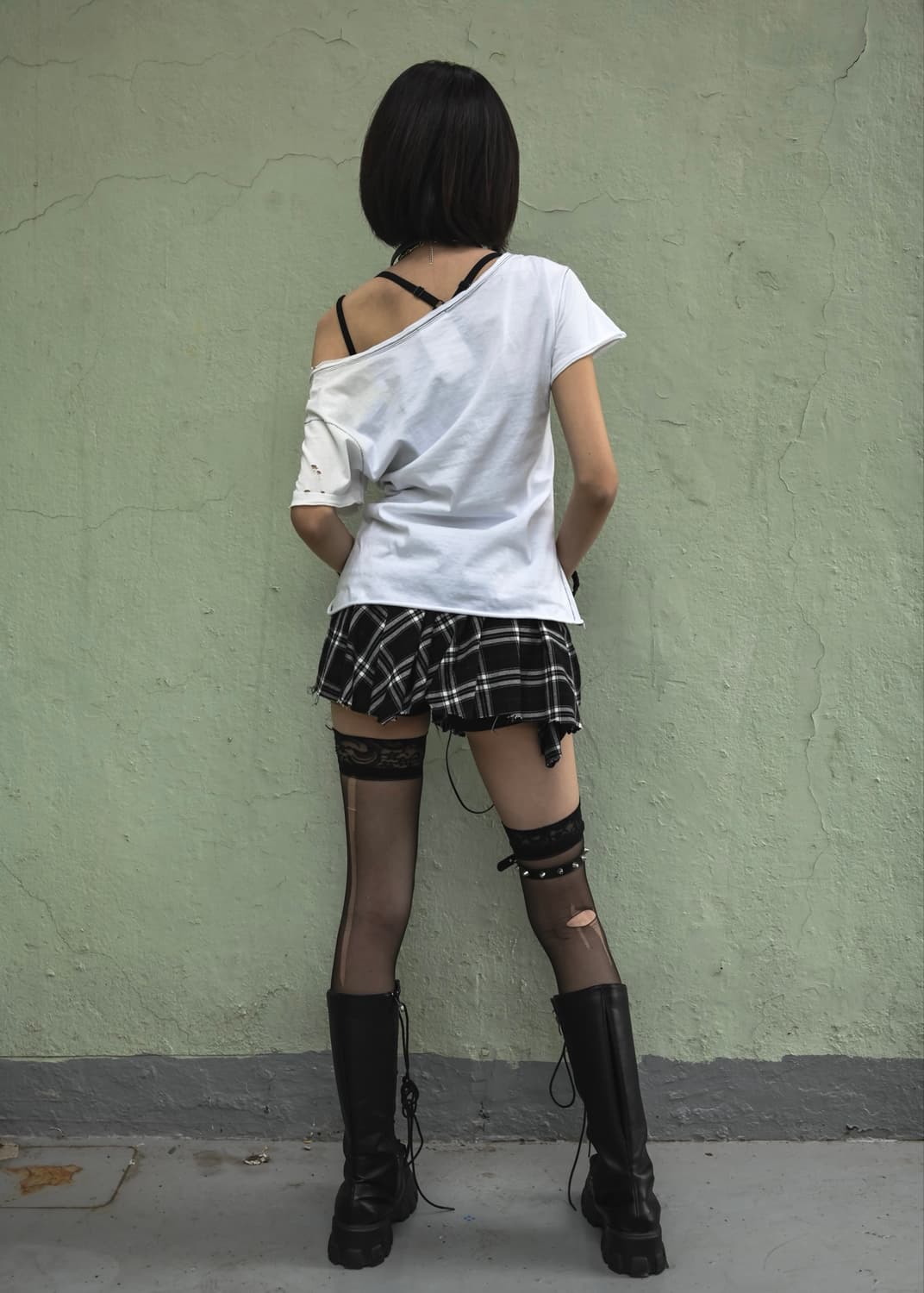 White Punk Printed T-shirt 상품이미지6