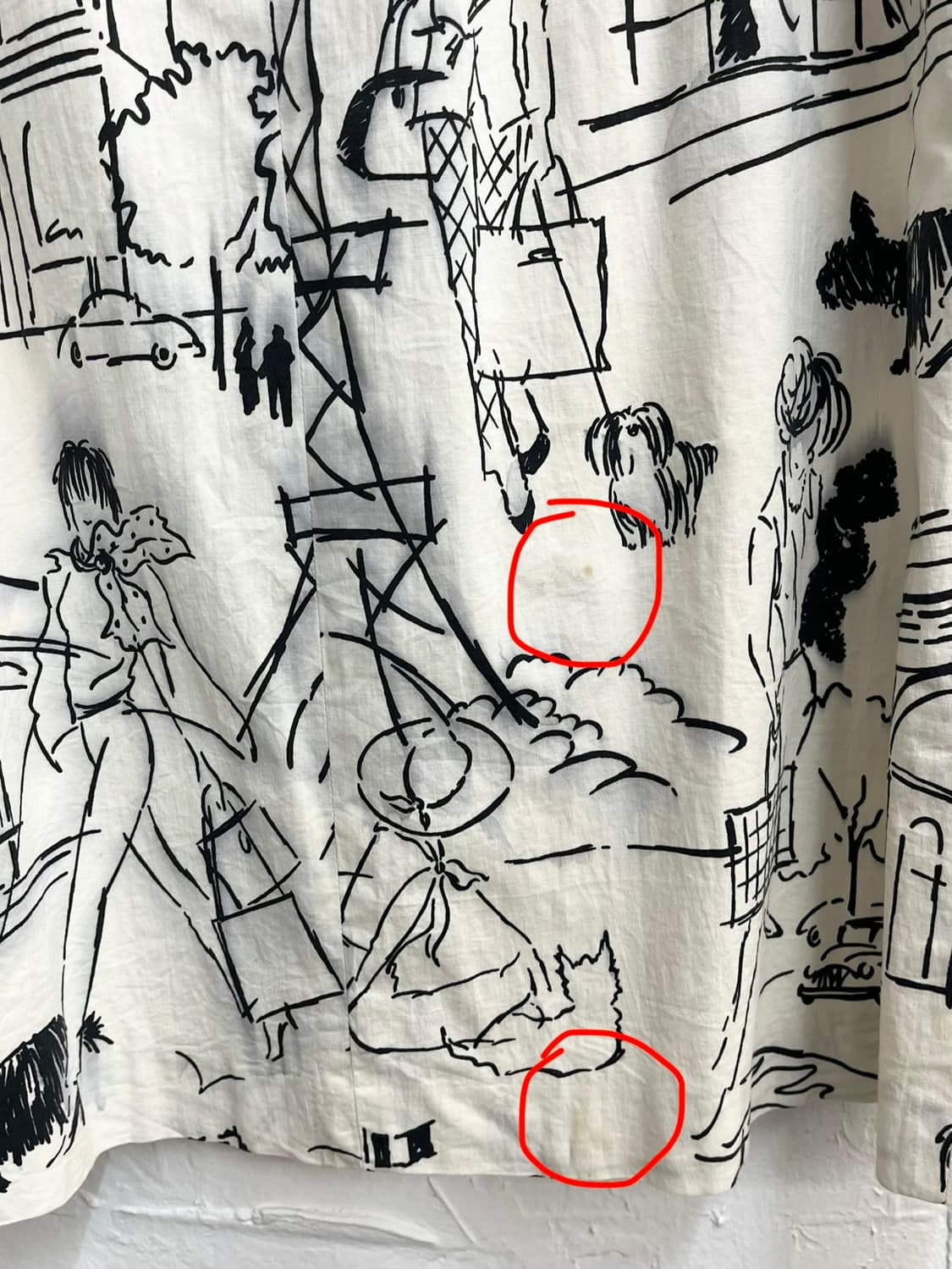 ink sketch midi skirt 상품이미지5