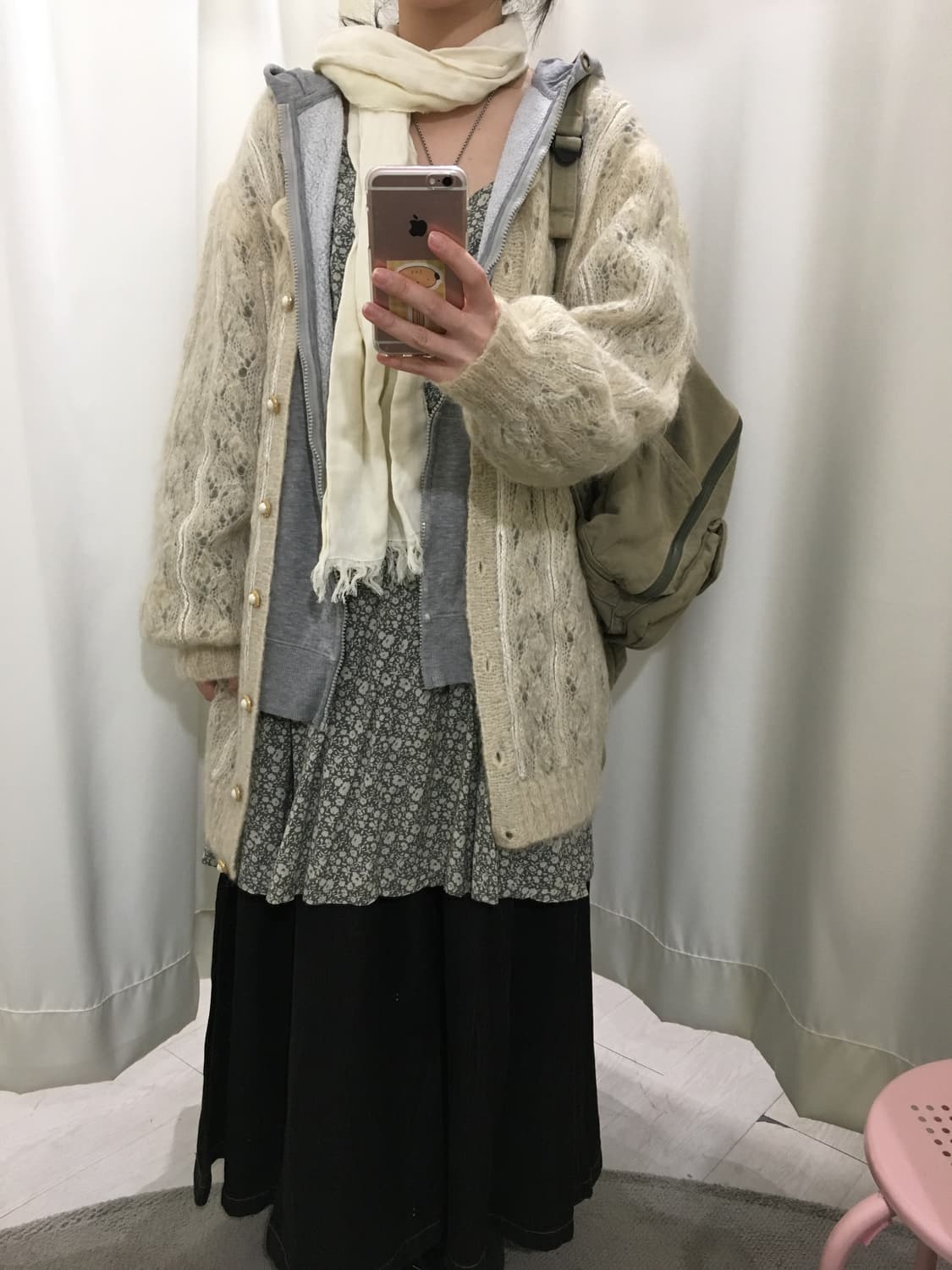 Utility Denim Midi Skirt 상품이미지4