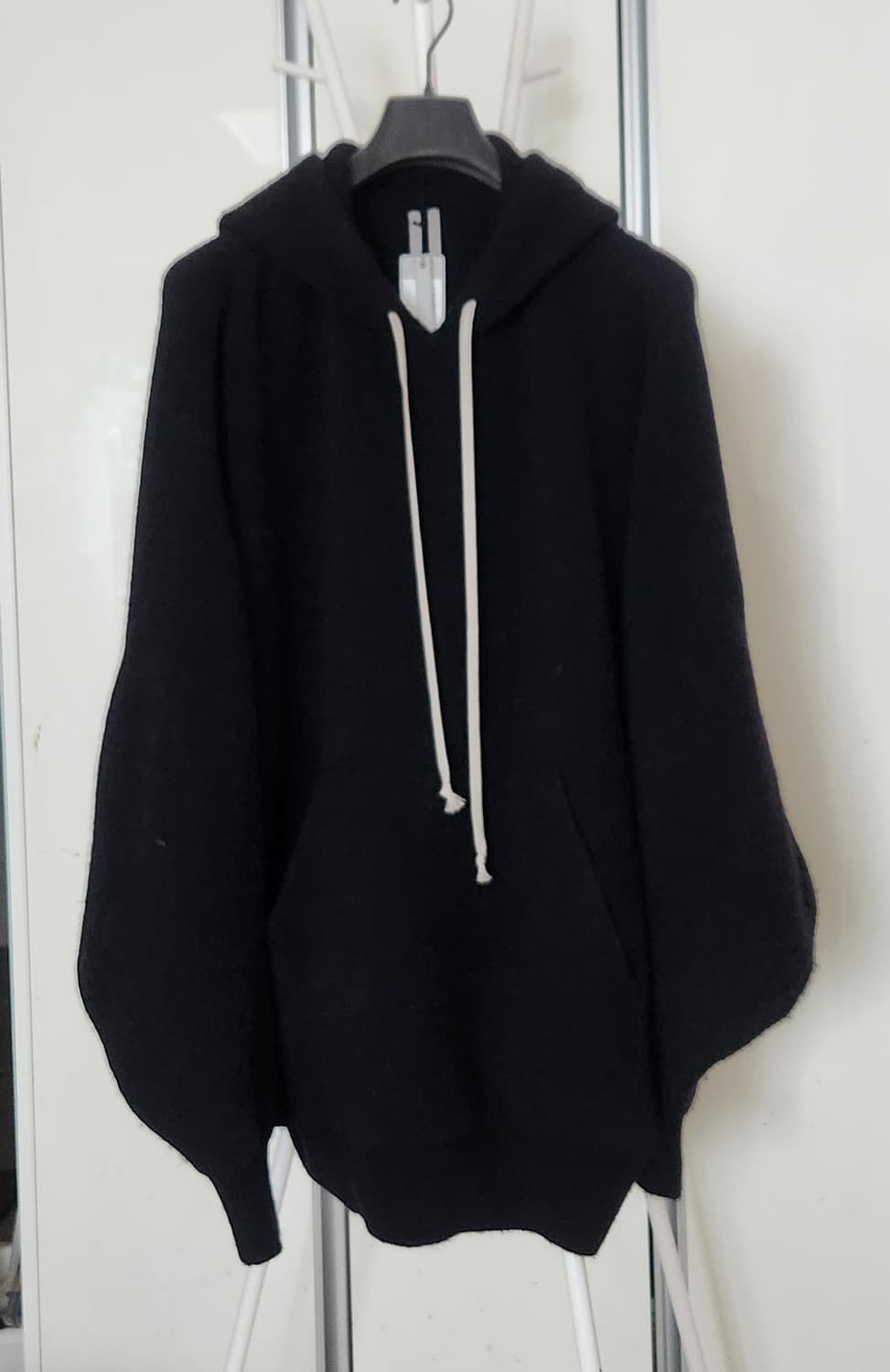 릭오웬스 FW25 런웨이 HUN 알파카 오버핏 후드 스웨터 상품이미지7