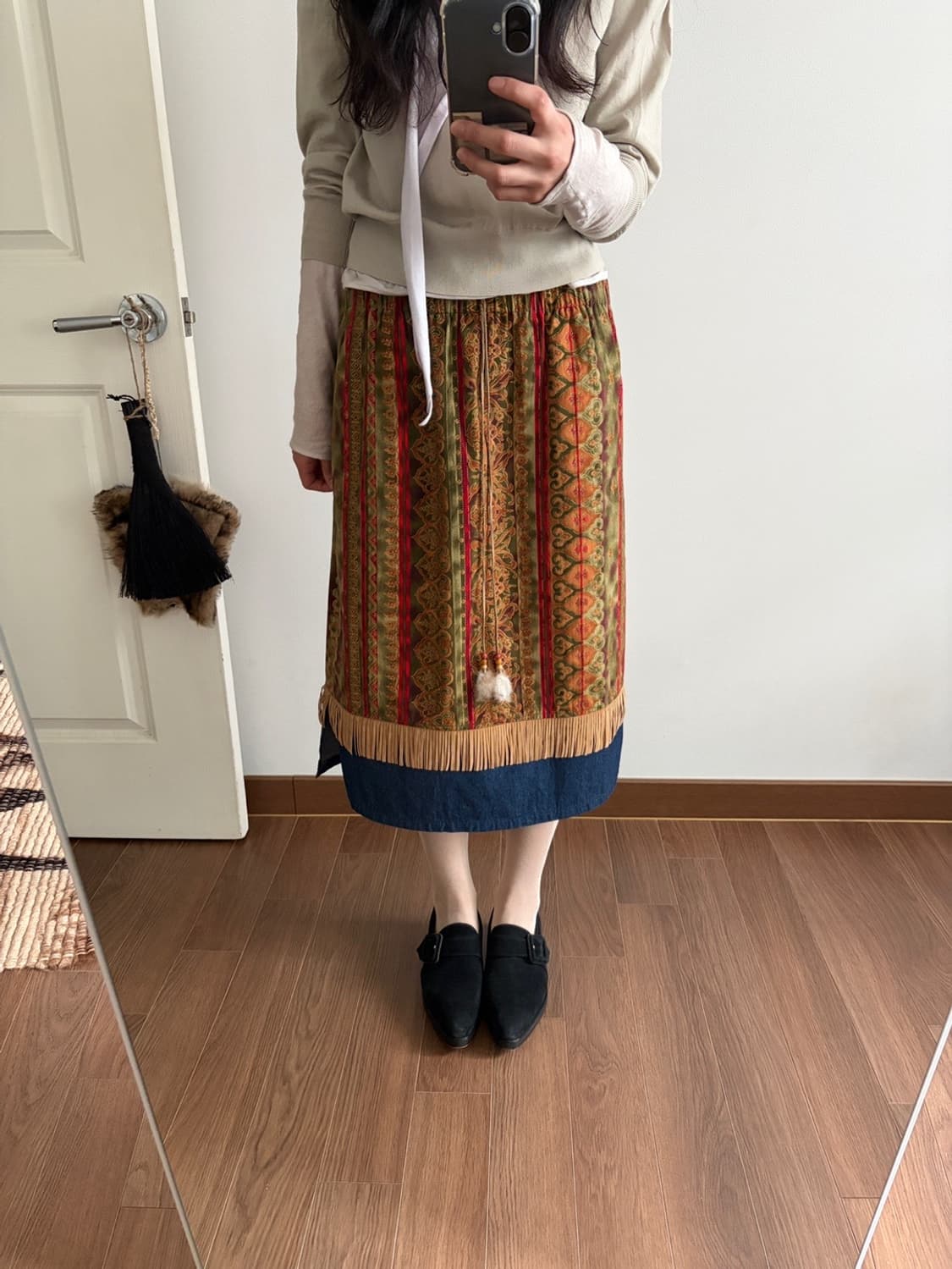 fringe patterned skirt 상품이미지4