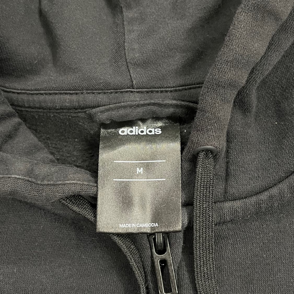 아디다스 블랙 트랙탑 후드집업  상품이미지5