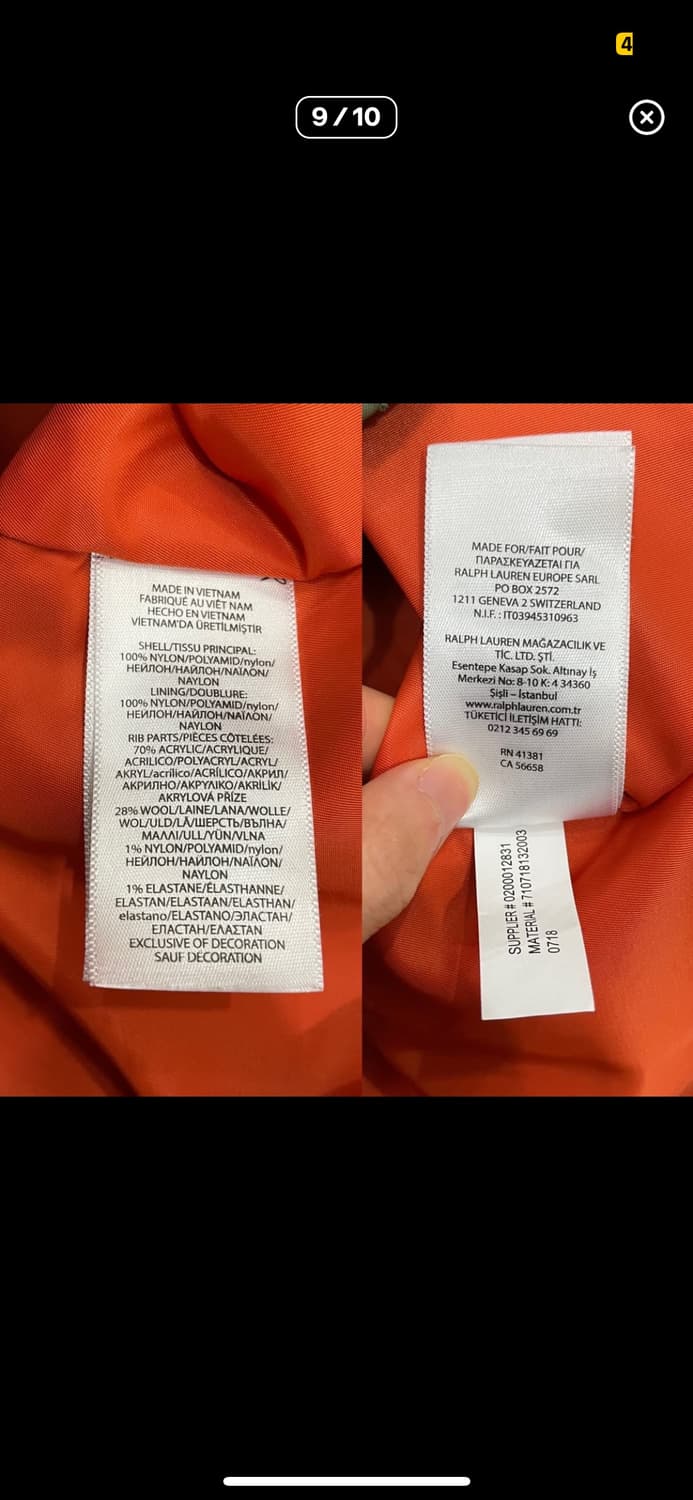 폴로 랄프로렌 ma-1 봄버 자켓 상품이미지8