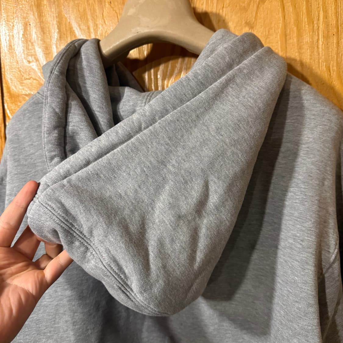 디올 그레이 로고 후드티셔츠 새상품 상품이미지10