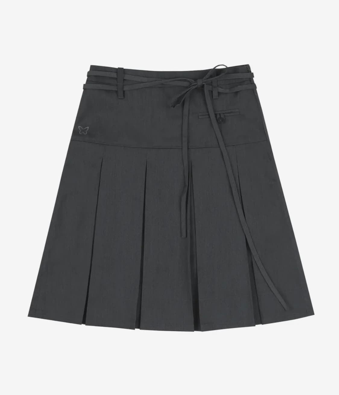 팬시 클럽 포멀 버튼 플리츠 미디 스커트 1 상품이미지2