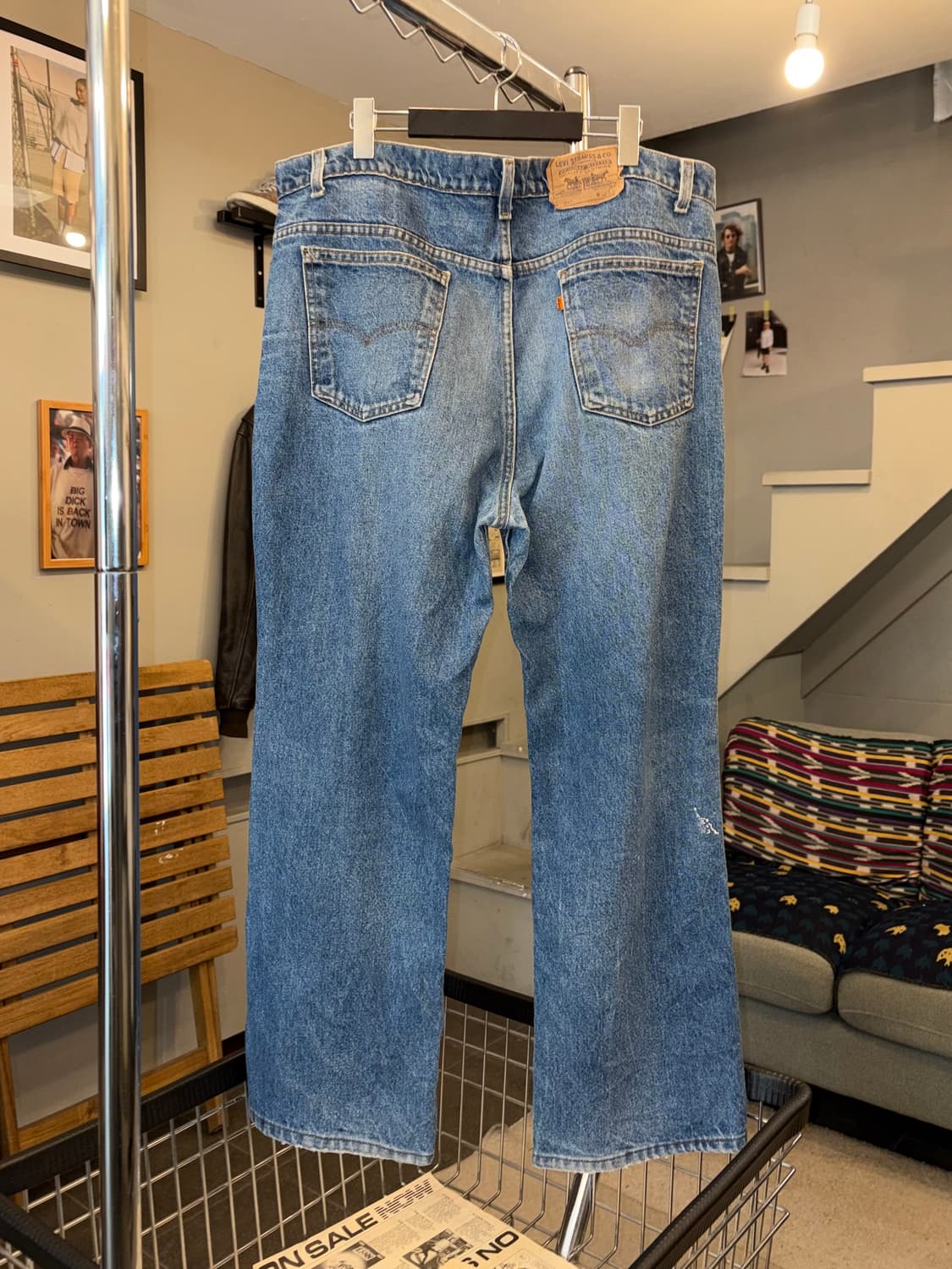 90’s Levi’s 517 USA denim washed pants 상품이미지8