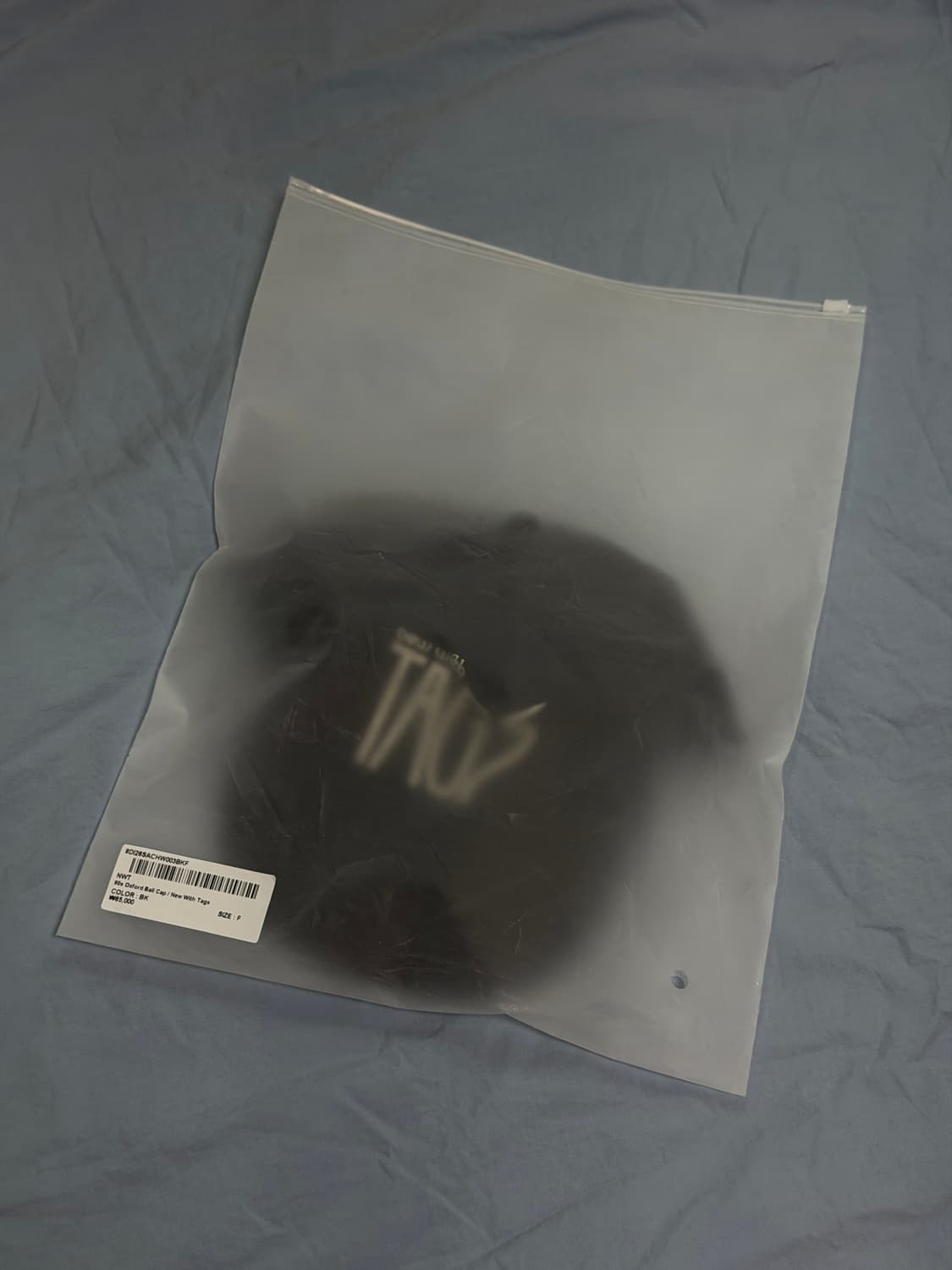 NWT 엔더블유티 90s 옥스포드 볼캡 블랙 상품이미지9