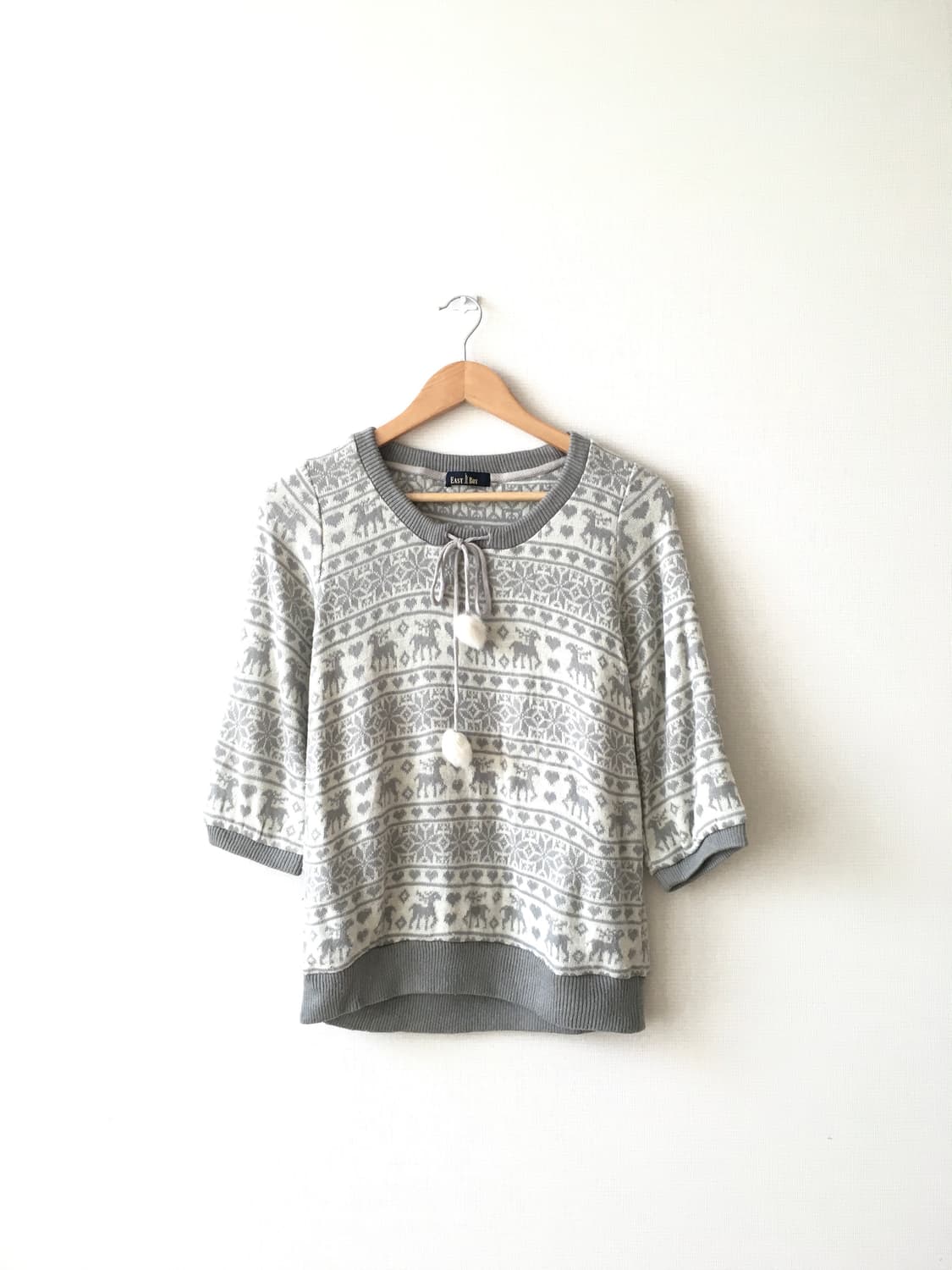 빈티지 노르딕 방울 니트 상품이미지1