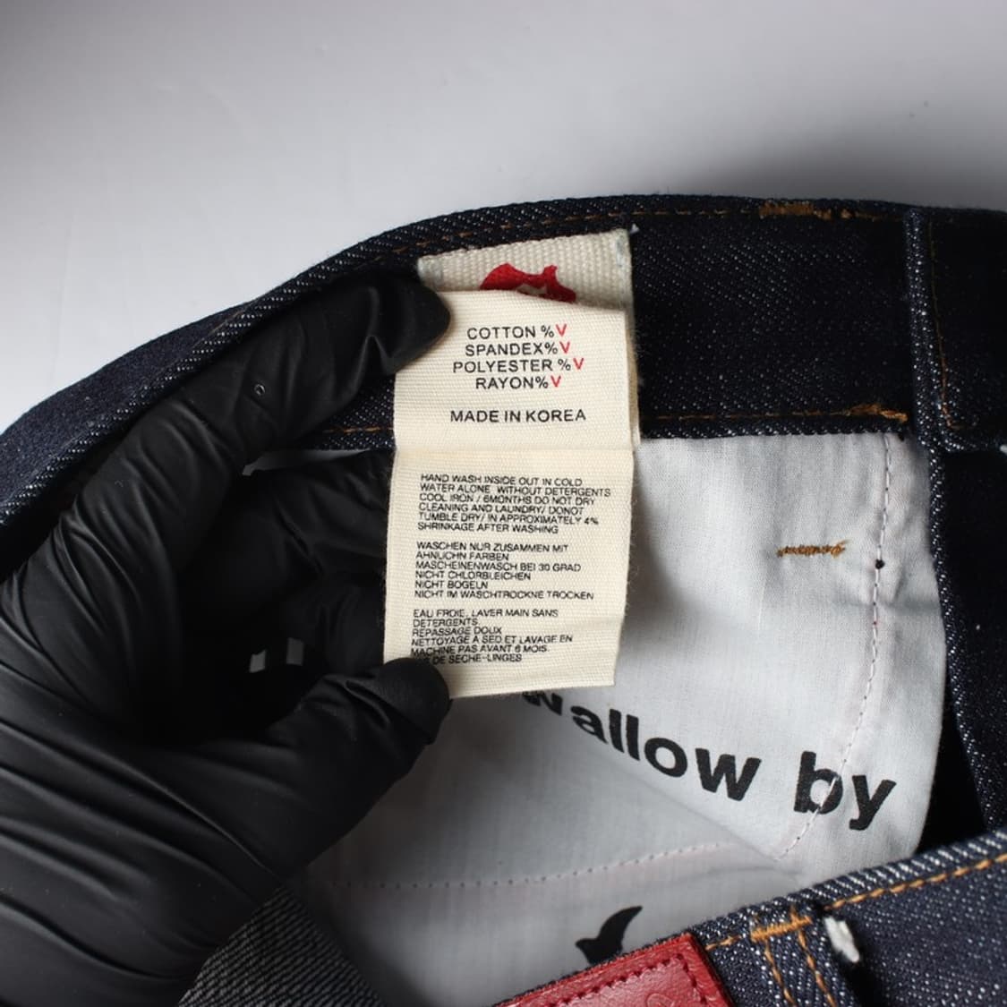 Swallow by 다크 인디고 생지 데님 쇼츠 상품이미지6