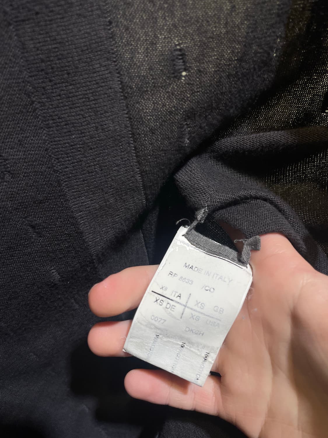 Rick Owens SS11 “ANTHEM” CARDIGAN 상품이미지5