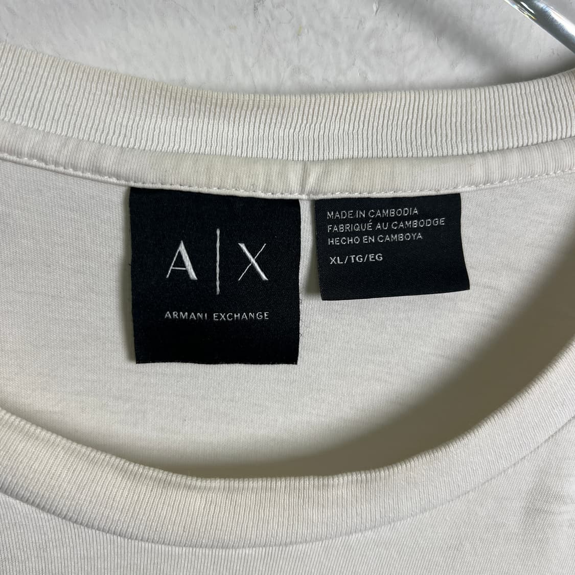 Armani 아르마니 익스체인지 패치 포켓 반팔 티셔츠 XL 상품이미지4