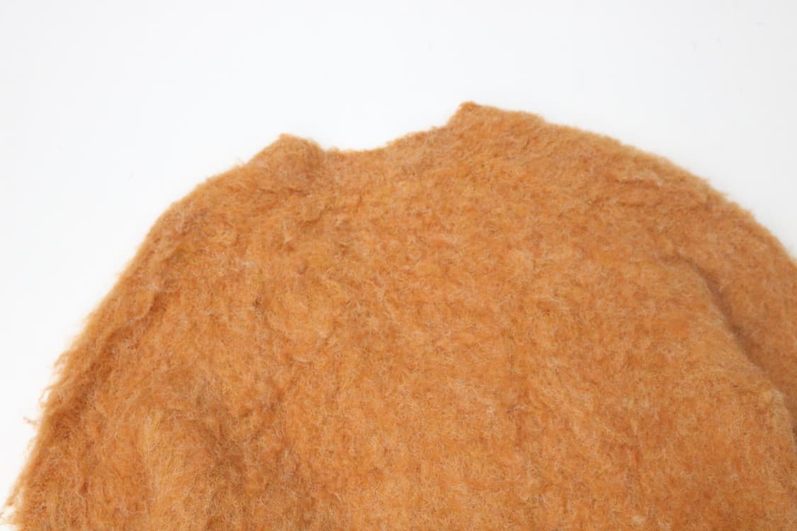 Thevon 제본 오렌지 모헤어 블렌드 브이넥 니트 가디건 상품이미지7